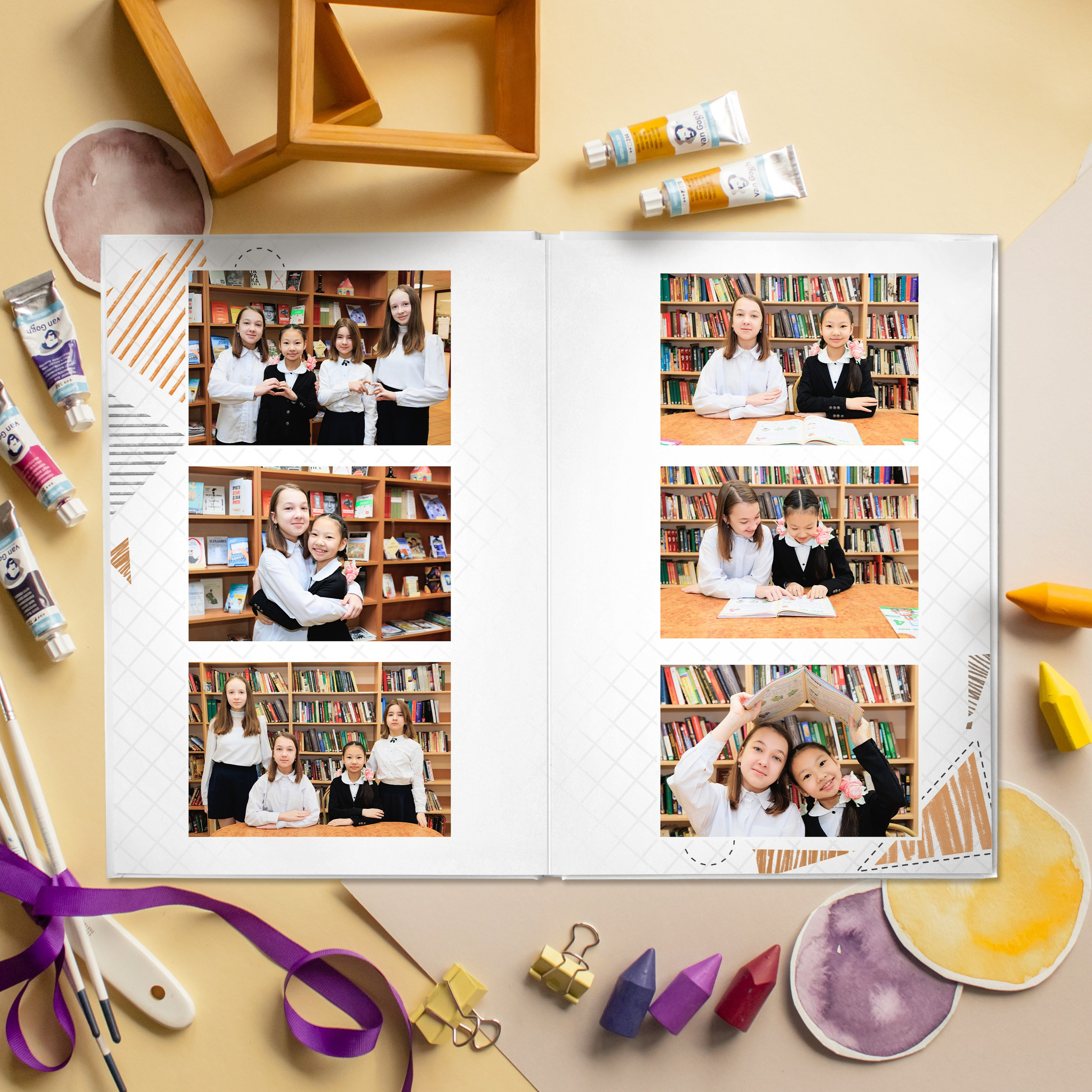 Премиум 5 разворотов. Выпускные альбомы для детского сада и школы в Москве