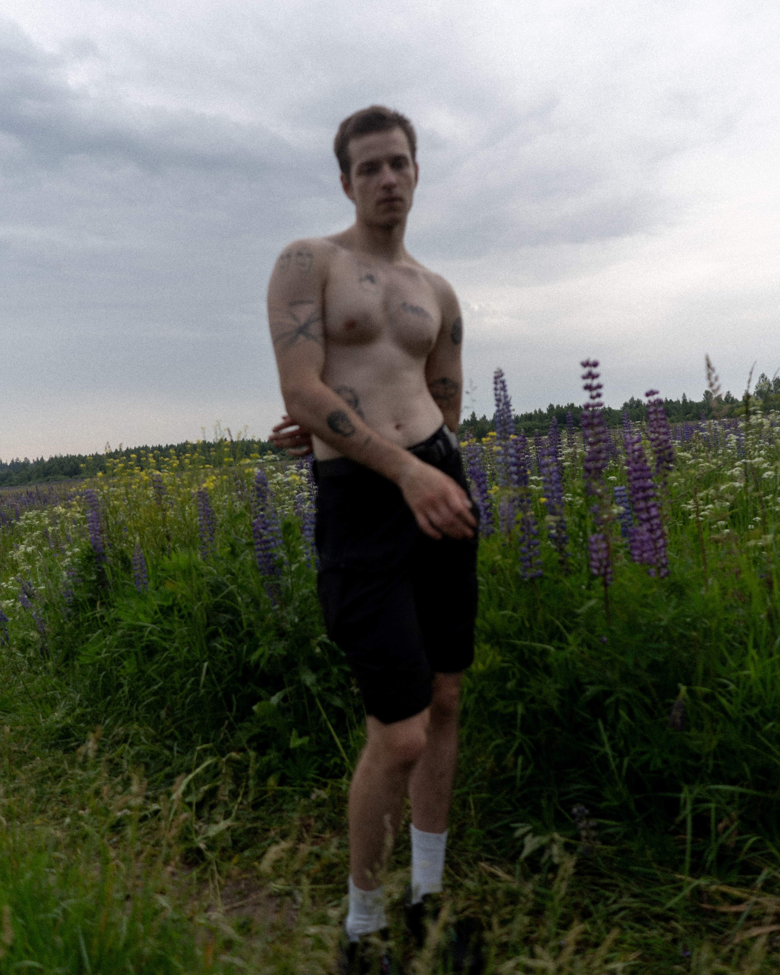 В поле люпинов. Фотограф Елизавета Потешкина