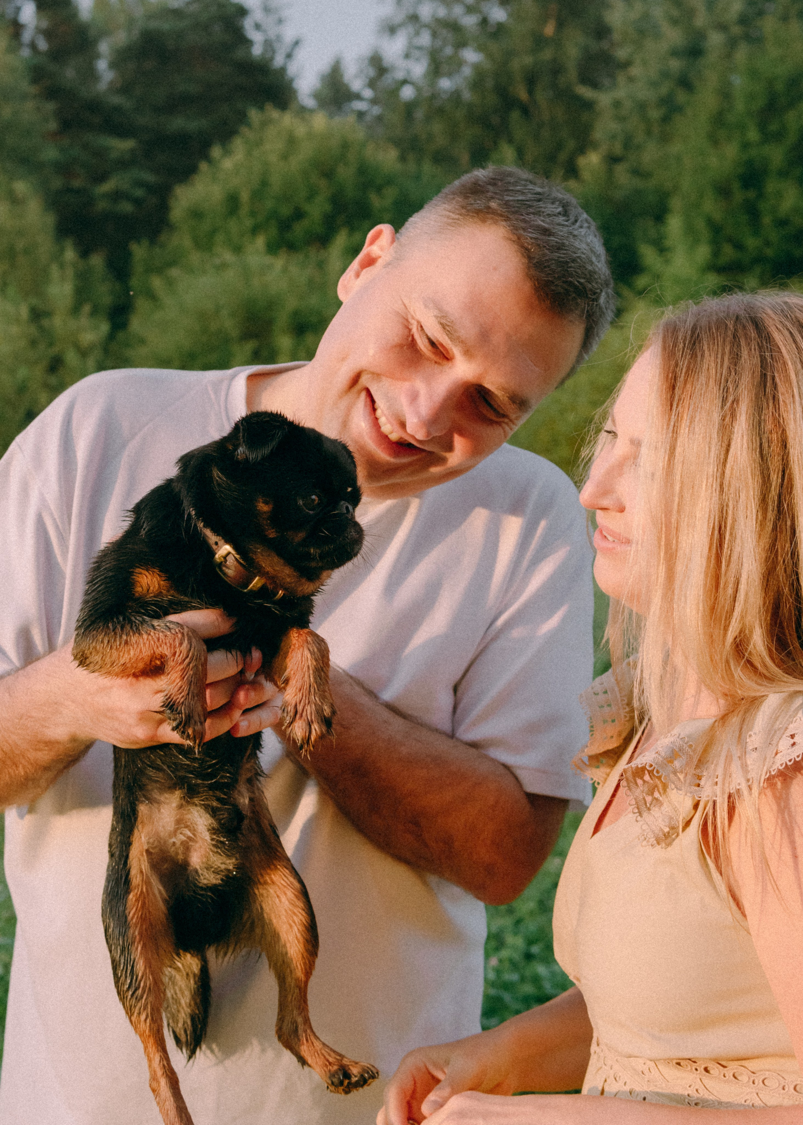 Оксана, Кирилл и Кеша. Фотограф-анималист Ксения Воробьева, Москва