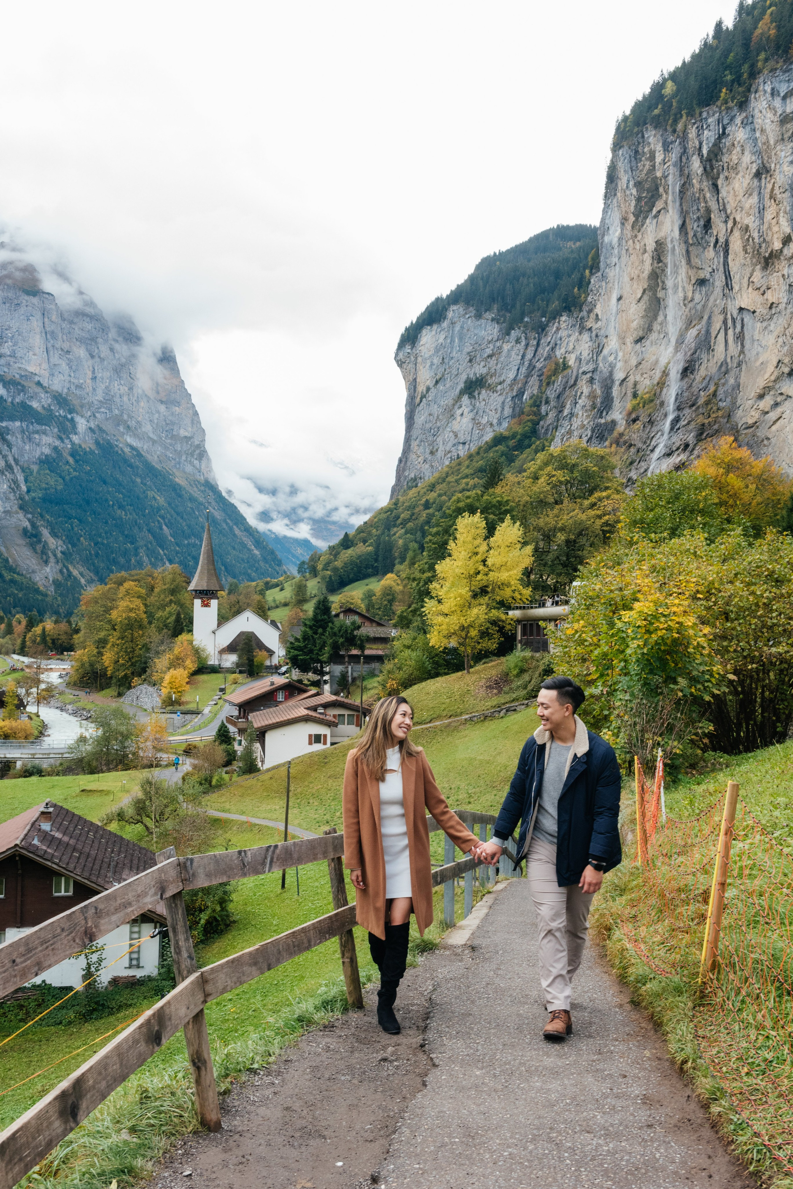 Tina & Wesley (Wengen, Lauterbrunnen). Photographer in Interlaken area