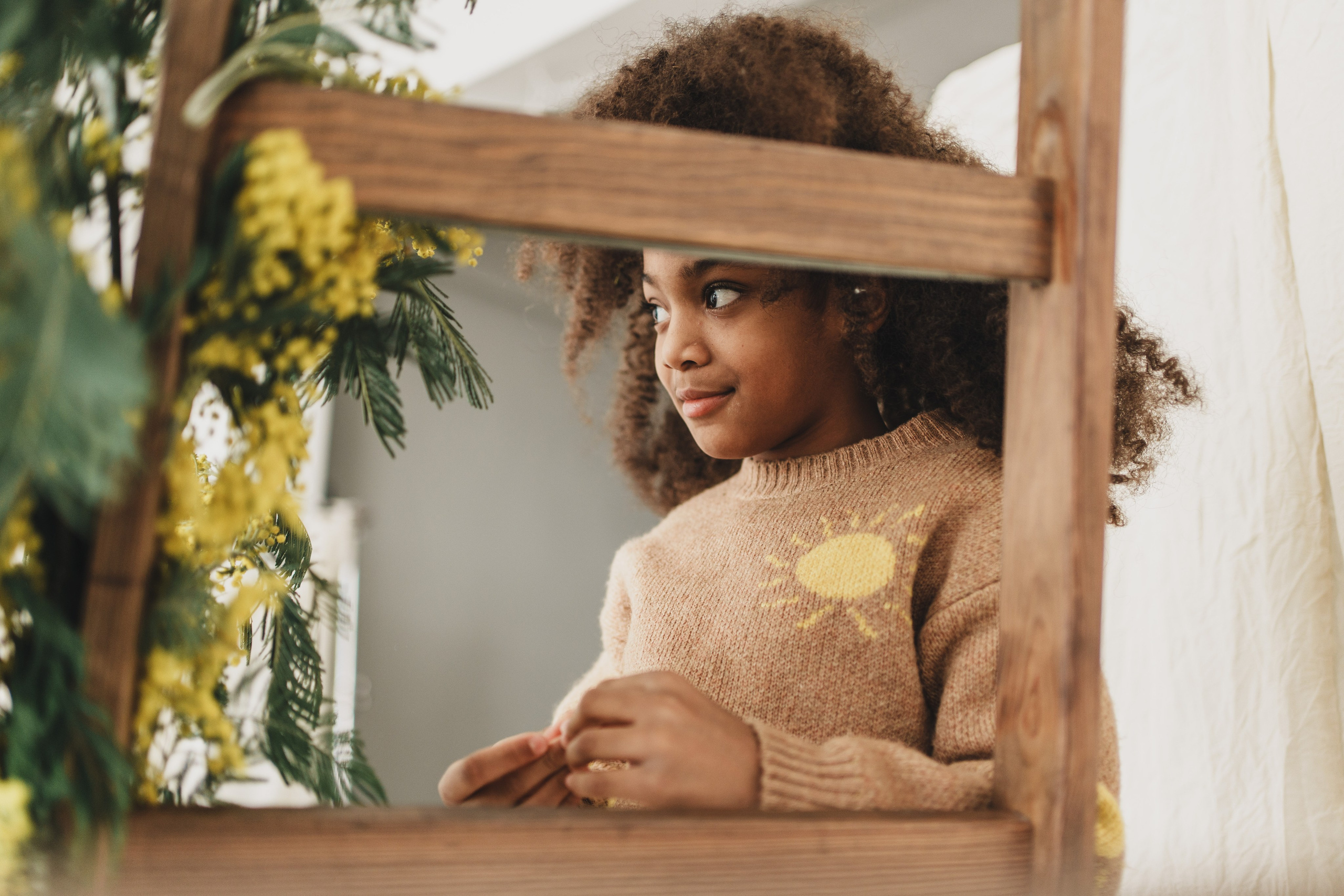 Девочки в мимозе. Семейный и детский фотограф и видеограф в Москве, Серпухове и Тарусе Валерия Сорокина