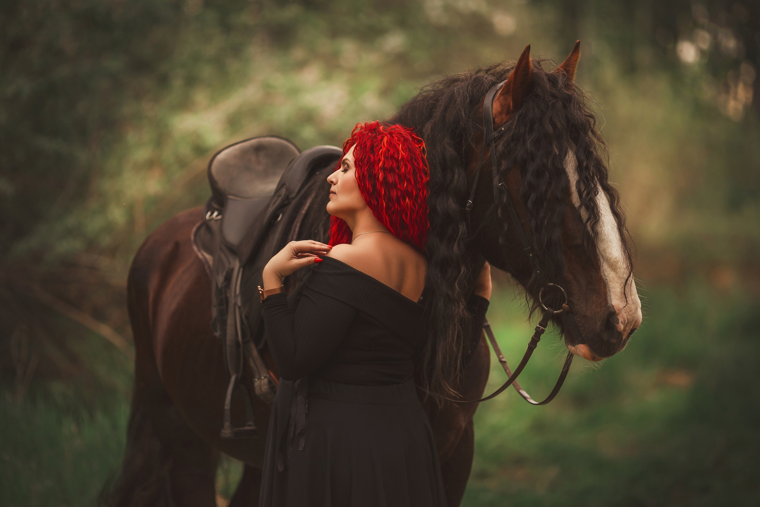Женственность. Анна Молчанова конный фотограф в Тюмени | фотосессии с лошадьми Тюмень