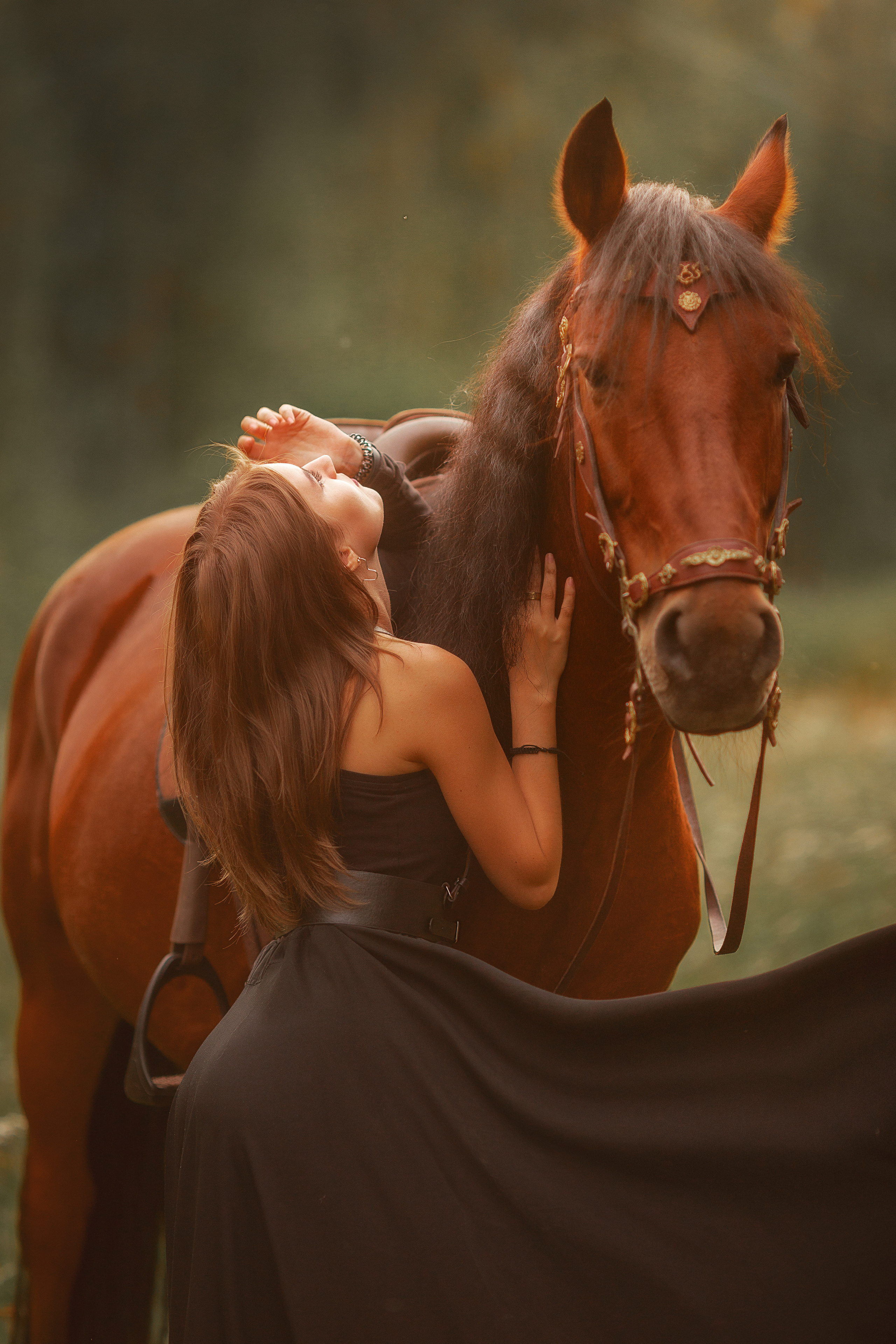 Женственность. Анна Молчанова конный фотограф в Тюмени | фотосессии с лошадьми Тюмень