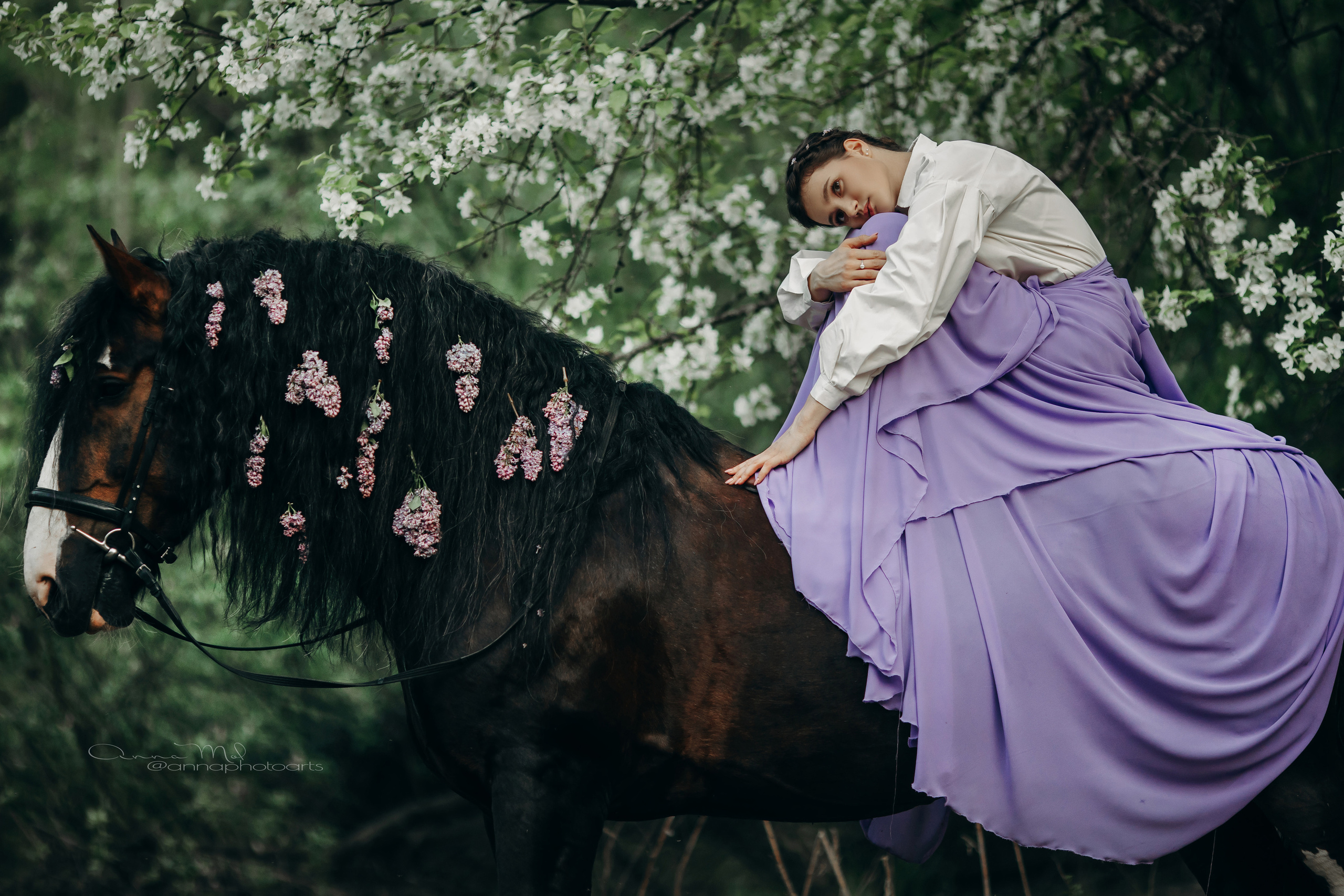 Женственность. Анна Молчанова конный фотограф в Тюмени | фотосессии с лошадьми Тюмень