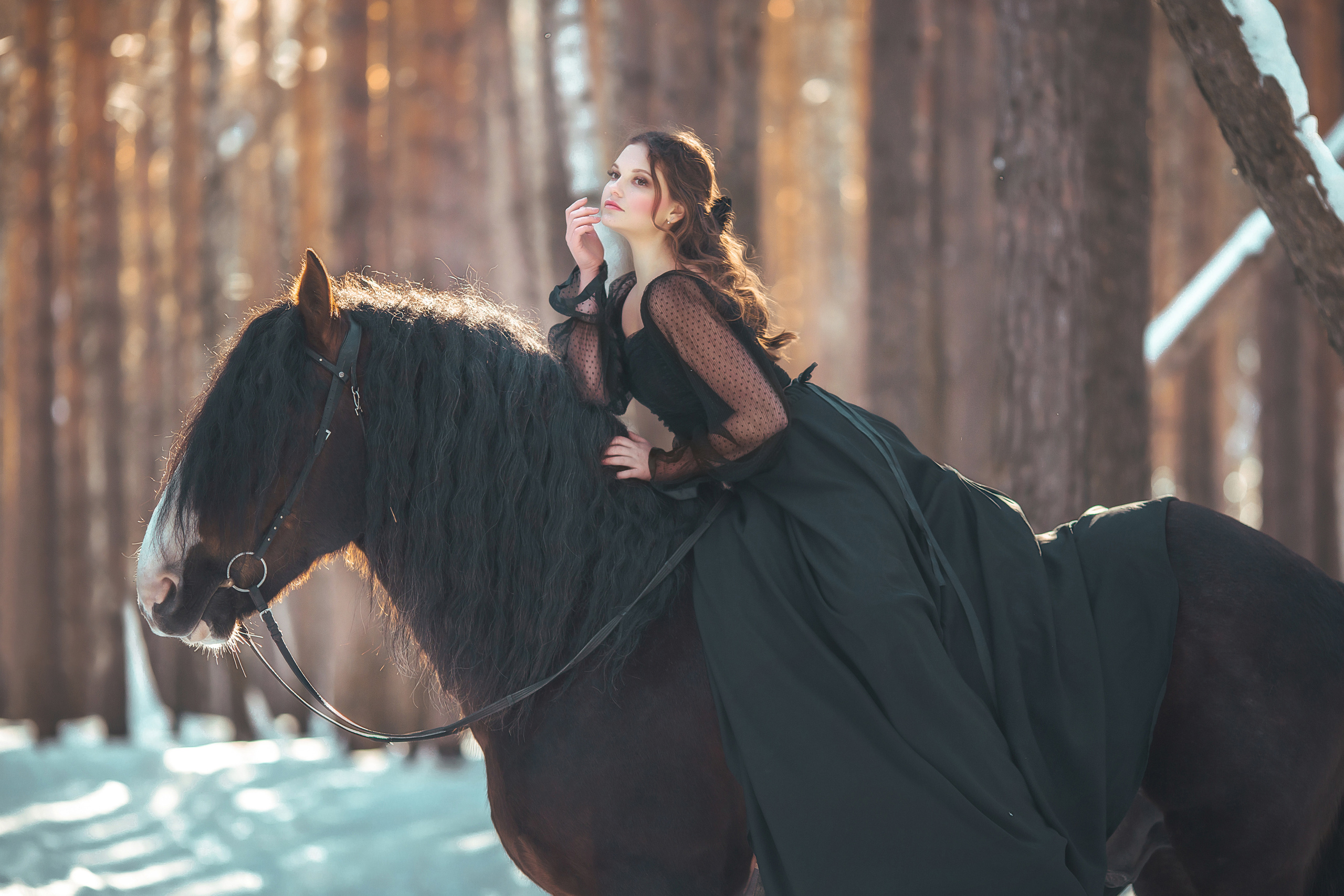 Женственность. Анна Молчанова конный фотограф в Тюмени | фотосессии с лошадьми Тюмень