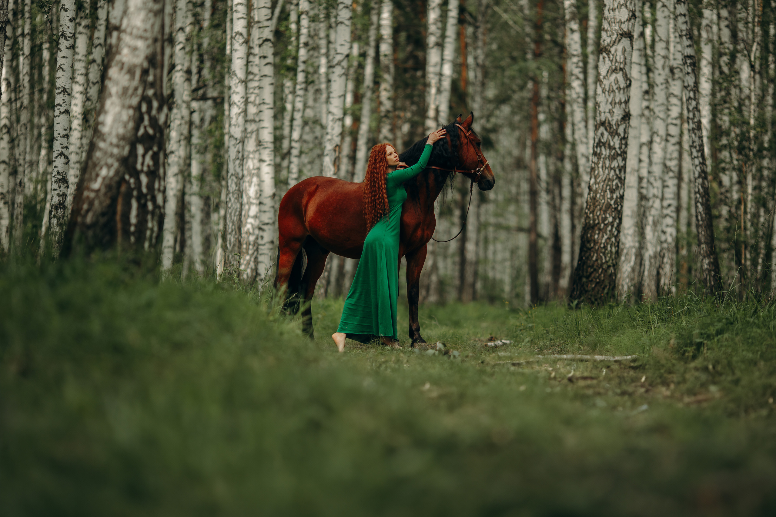 Женственность. Анна Молчанова конный фотограф в Тюмени | фотосессии с лошадьми Тюмень