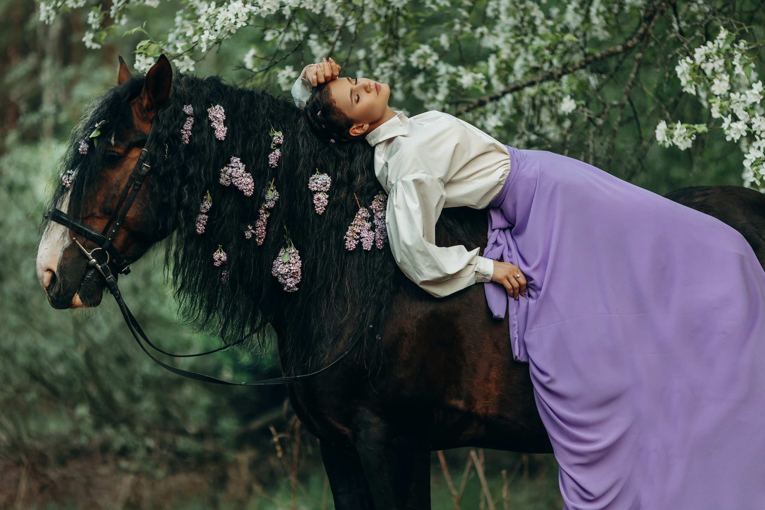 Женственность. Анна Молчанова конный фотограф в Тюмени | фотосессии с лошадьми Тюмень