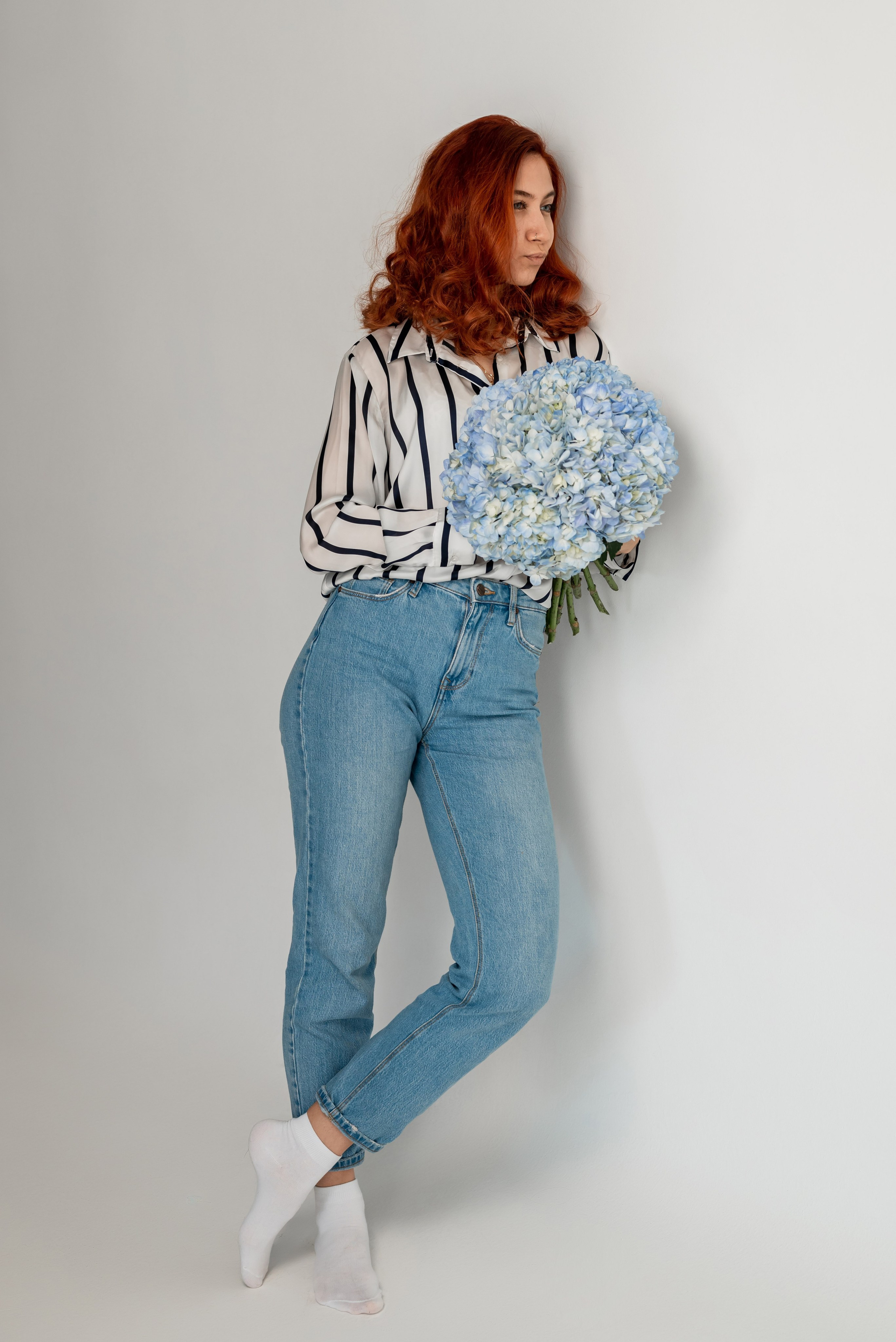 Фотопроект с голубыми гортензиями. Фотограф в городе Салават