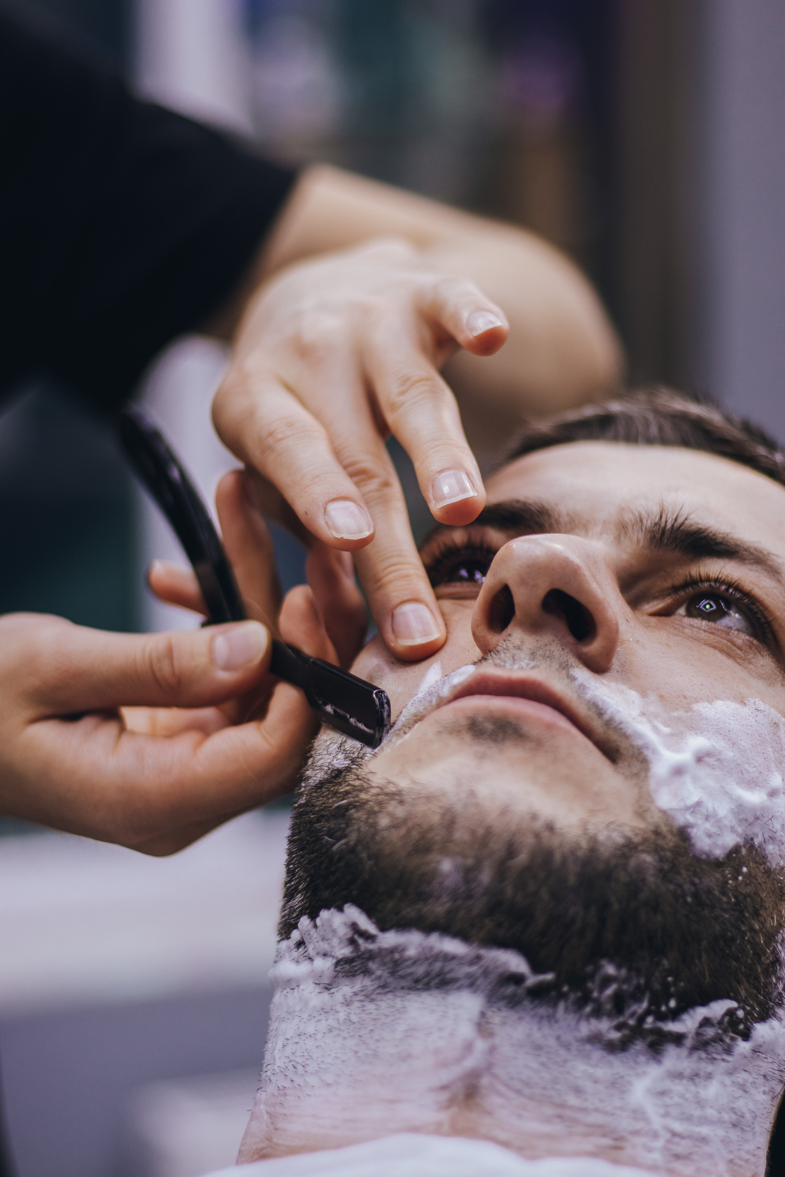 Barbershop Dad. Content shooting. KRIS KRUPINNIKOVA