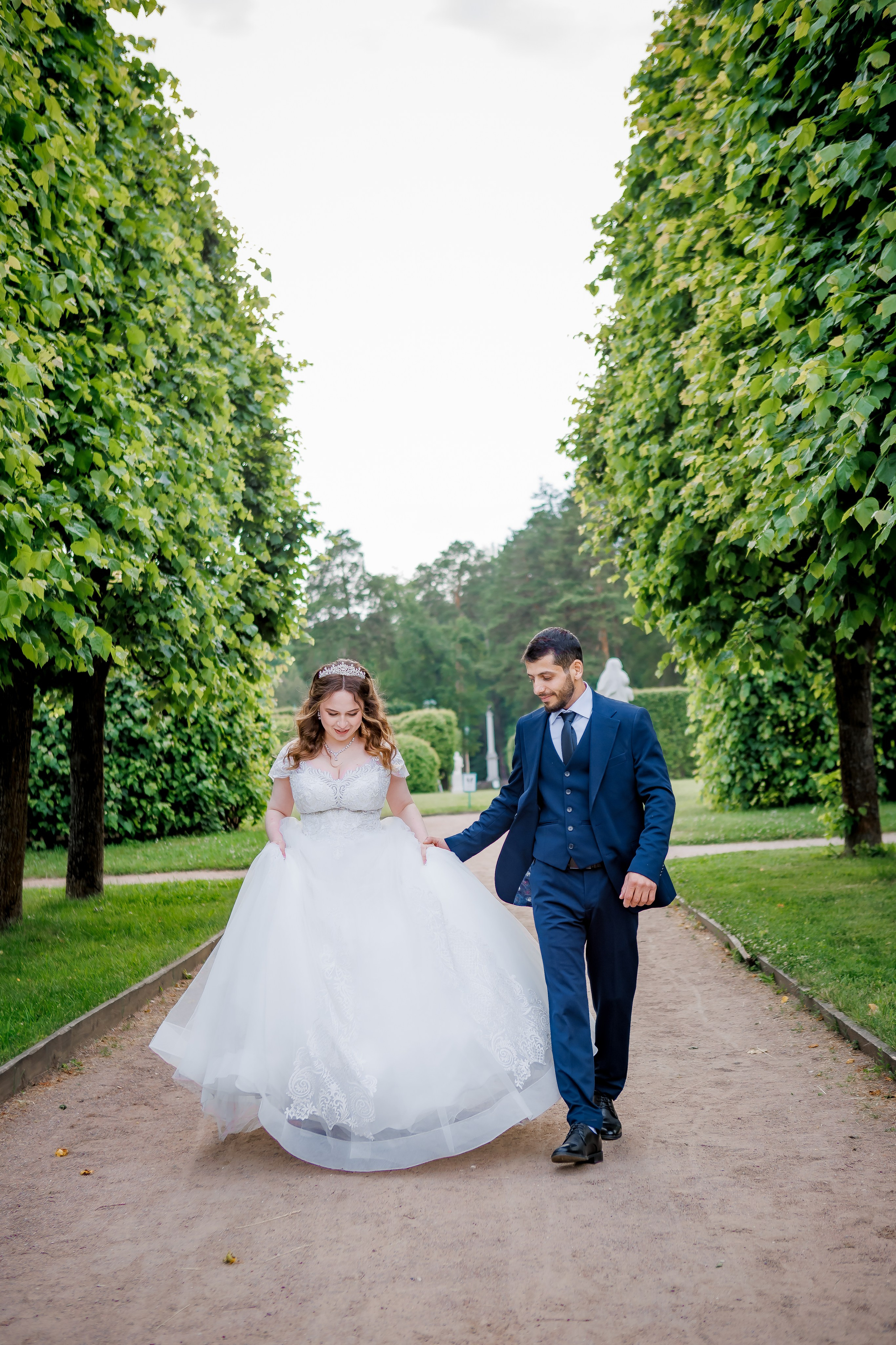Свадебная фотосессия в Архангельском. Свадебный фотограф в Москве