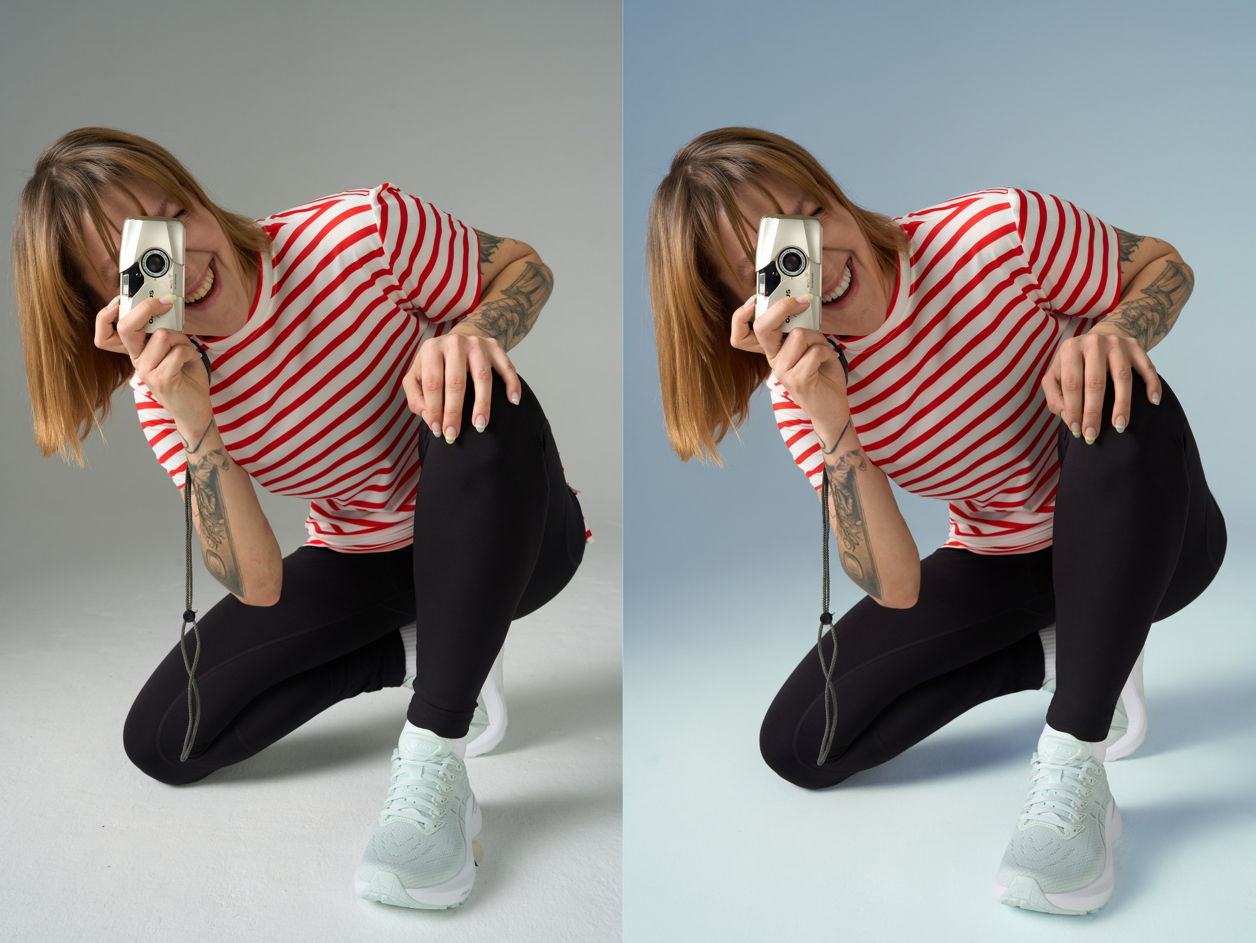 Для рекламы спортивной одежды и питания