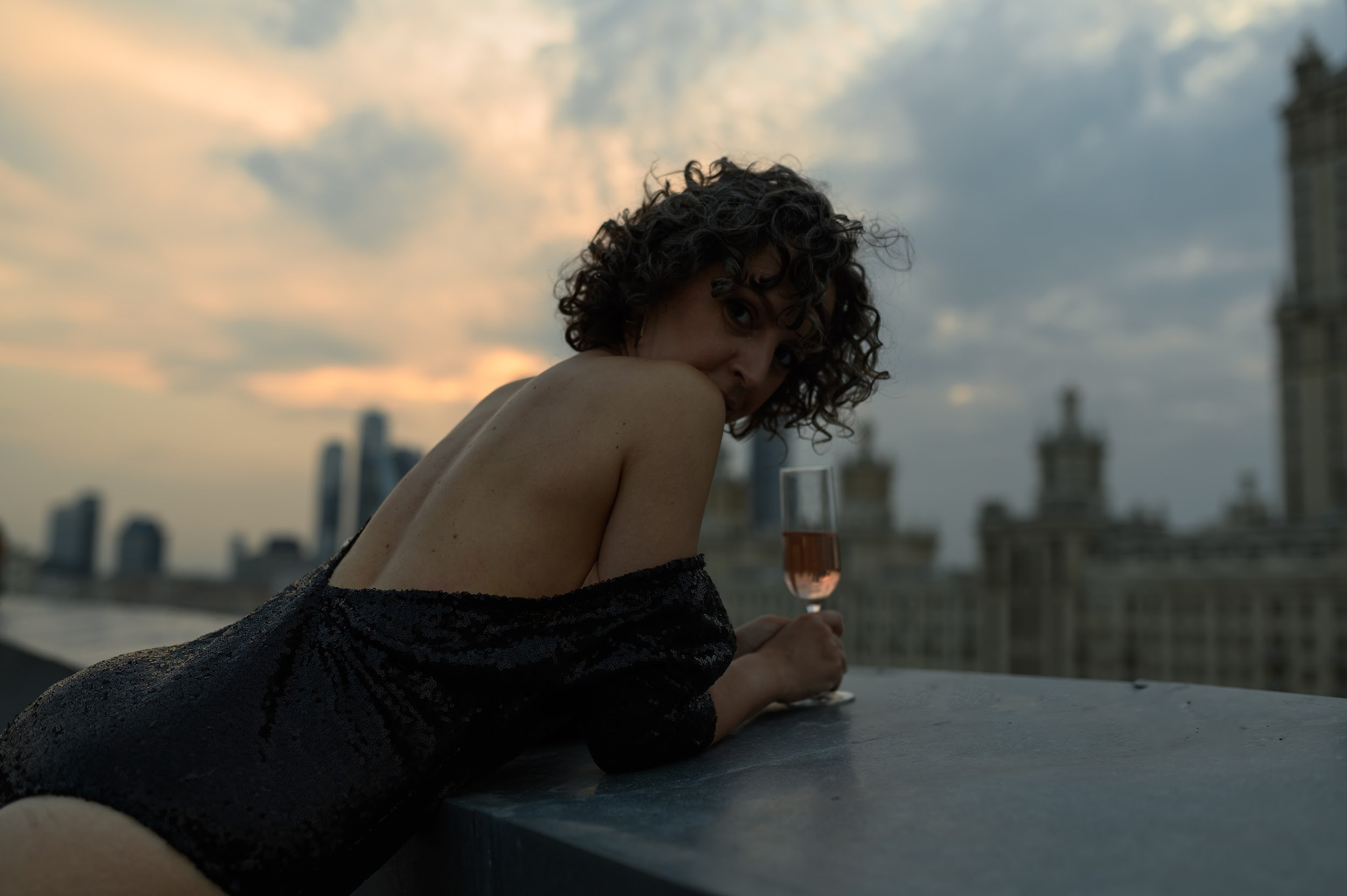 Оксана. Крыша. Фотограф Марина Росси