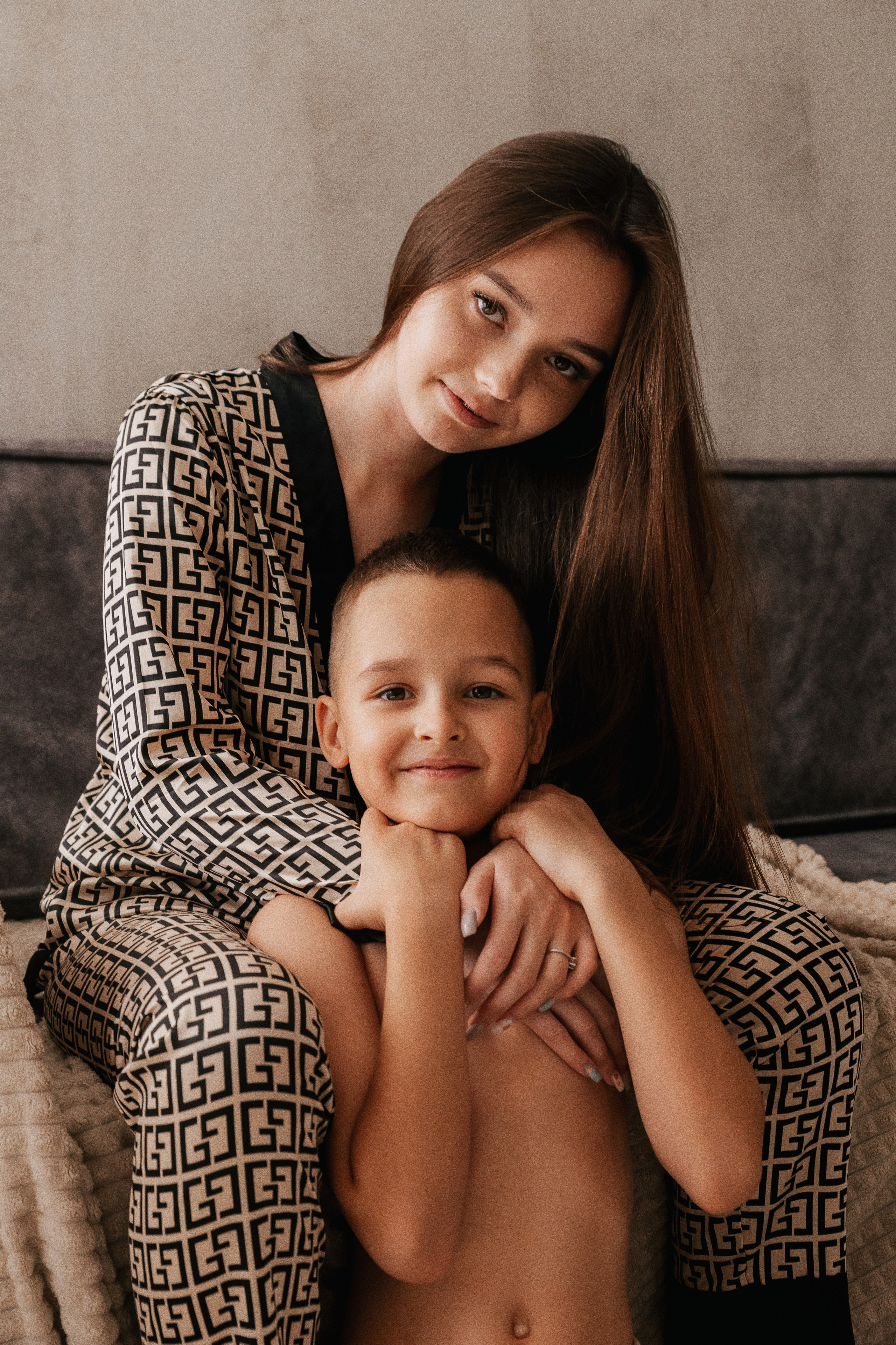 Стас, Юля, Артем и Алина. Семейный фотограф • Домашние съемки в Нижнем Новгороде