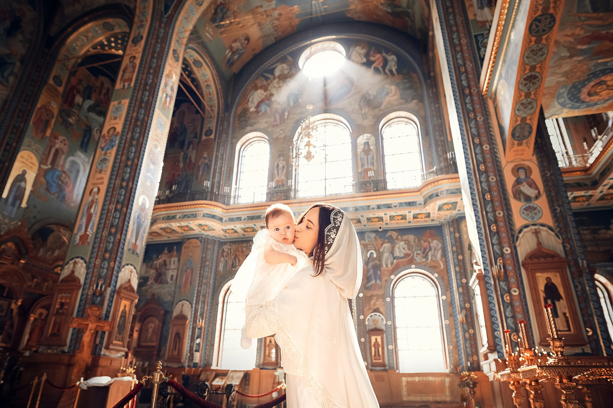 Таинство Крещения (постановочная съемка). Moscow_CPC