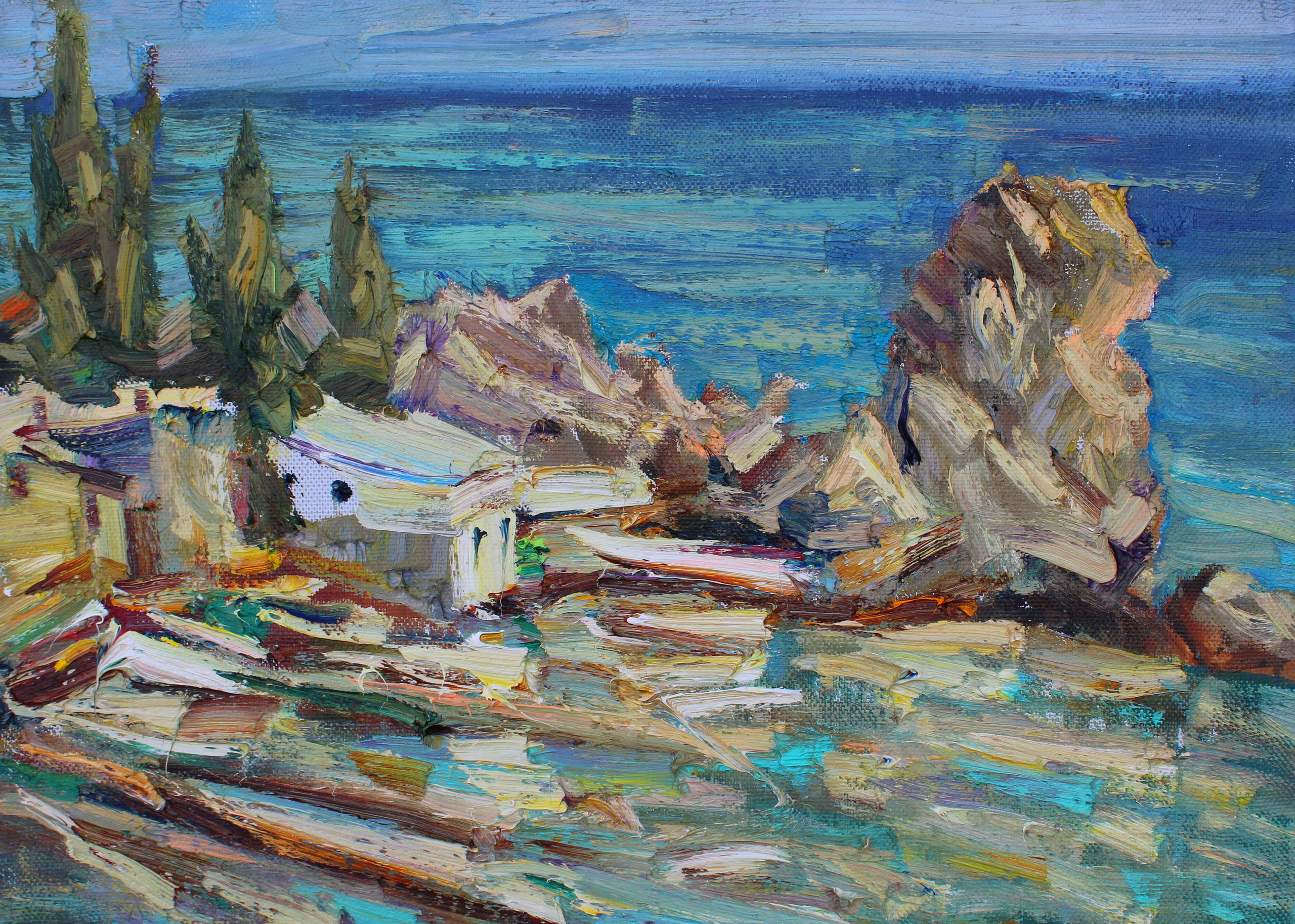 "Гурзуф". 2025. Холст, масло. 50х70 см. Цена: 25000 руб.