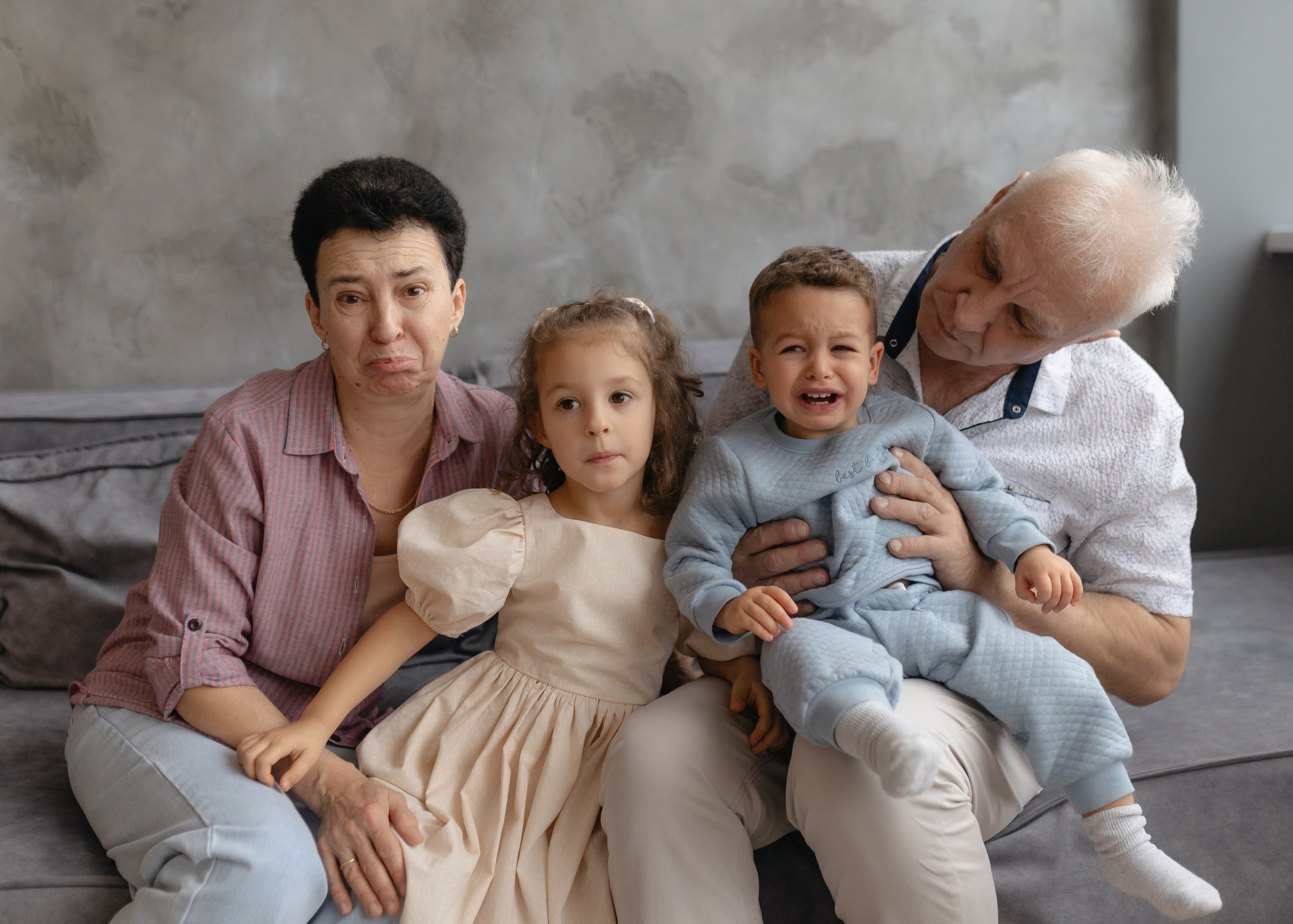 Семейная новогодняя съемка в студии. Семейный и портретный фотограф Нижний Новгород