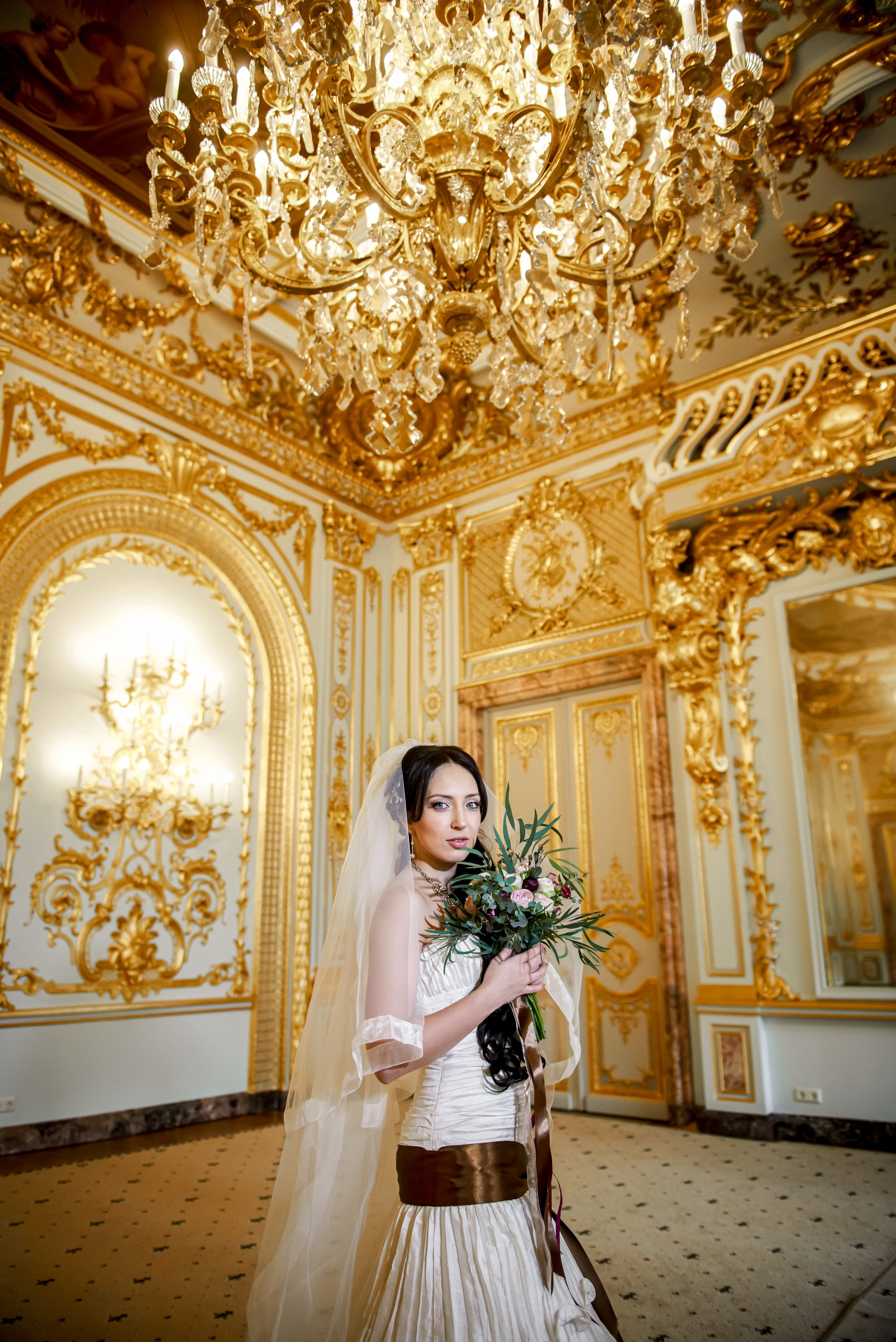 Свадебная фотосессия в Доме Архитектора на Большой Морской ул. Портретный, семейный и свадебный фотограф в Санкт-Петербурге и в Пушкине Ширяев Денис