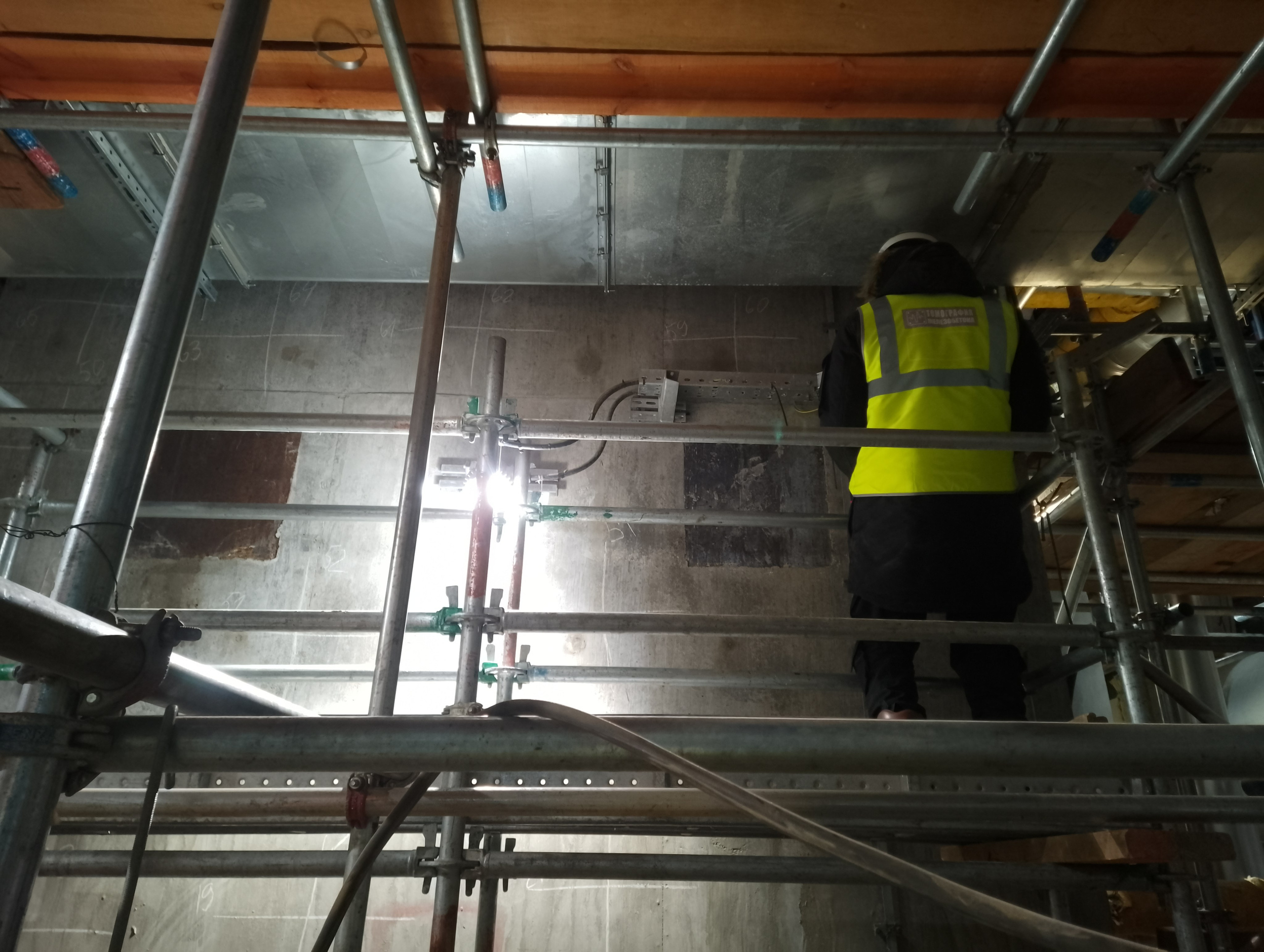 Visual and Instrumental Inspection of Monolithic Reinforced Concrete Columns. Ultrasonic Pulse Echo and GPR inspection of concrete and reinforced concrete structures