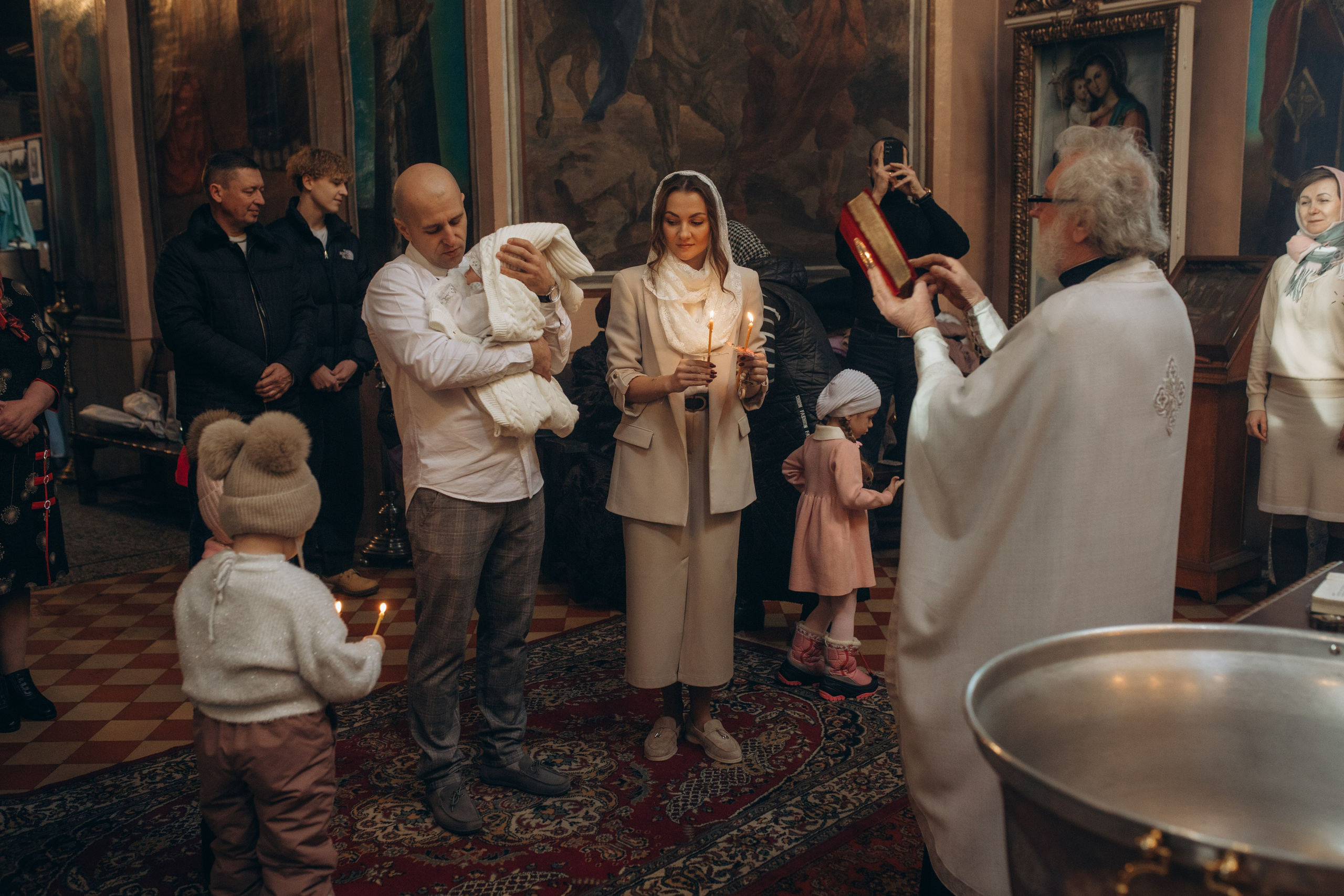 Крещение Михаил. Семейный и домашний фотограф в Москве и МО Королева Валерия
