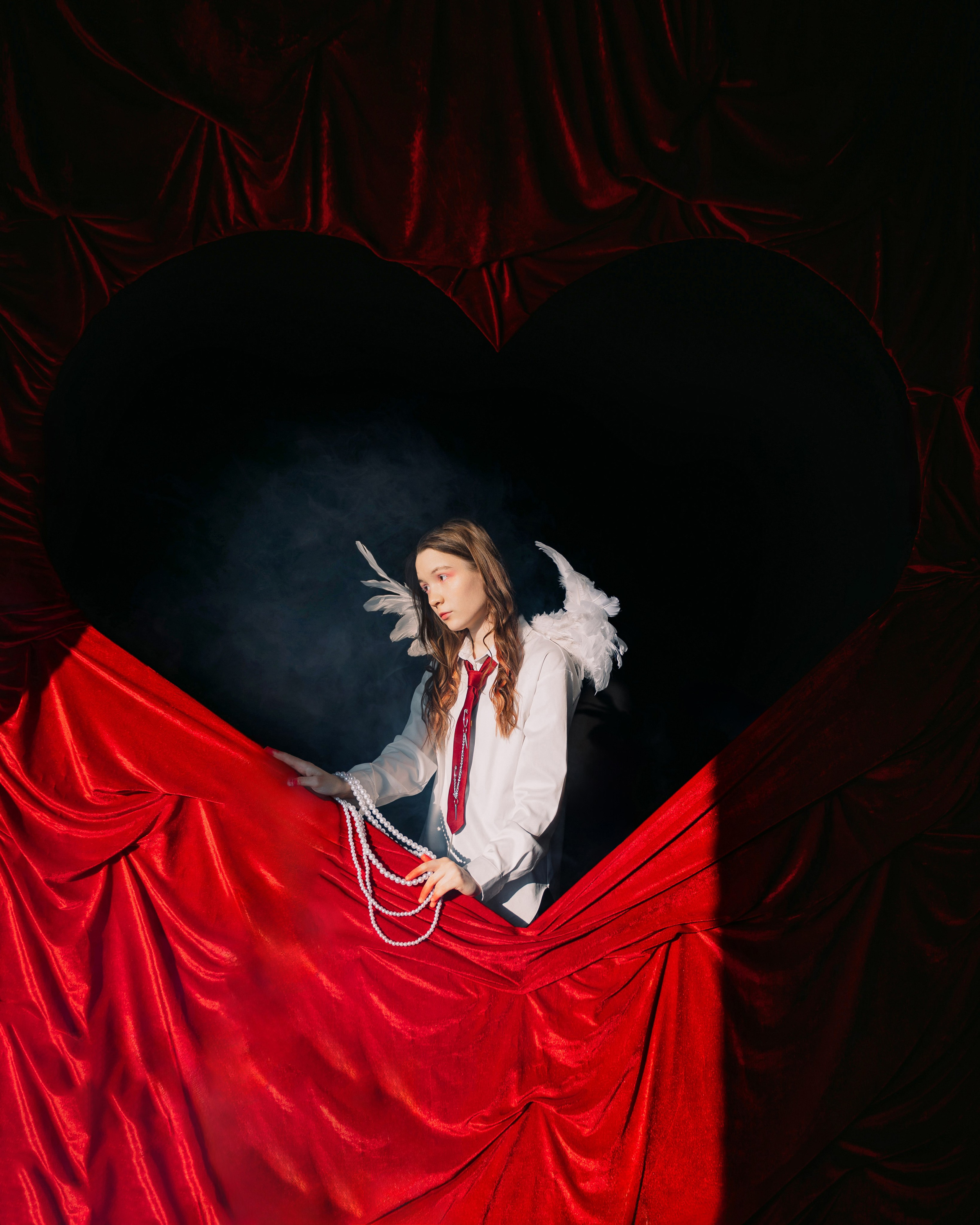 Фотосессия ангел с крыльями в фотостудии LEPOTA в г. Кемерово