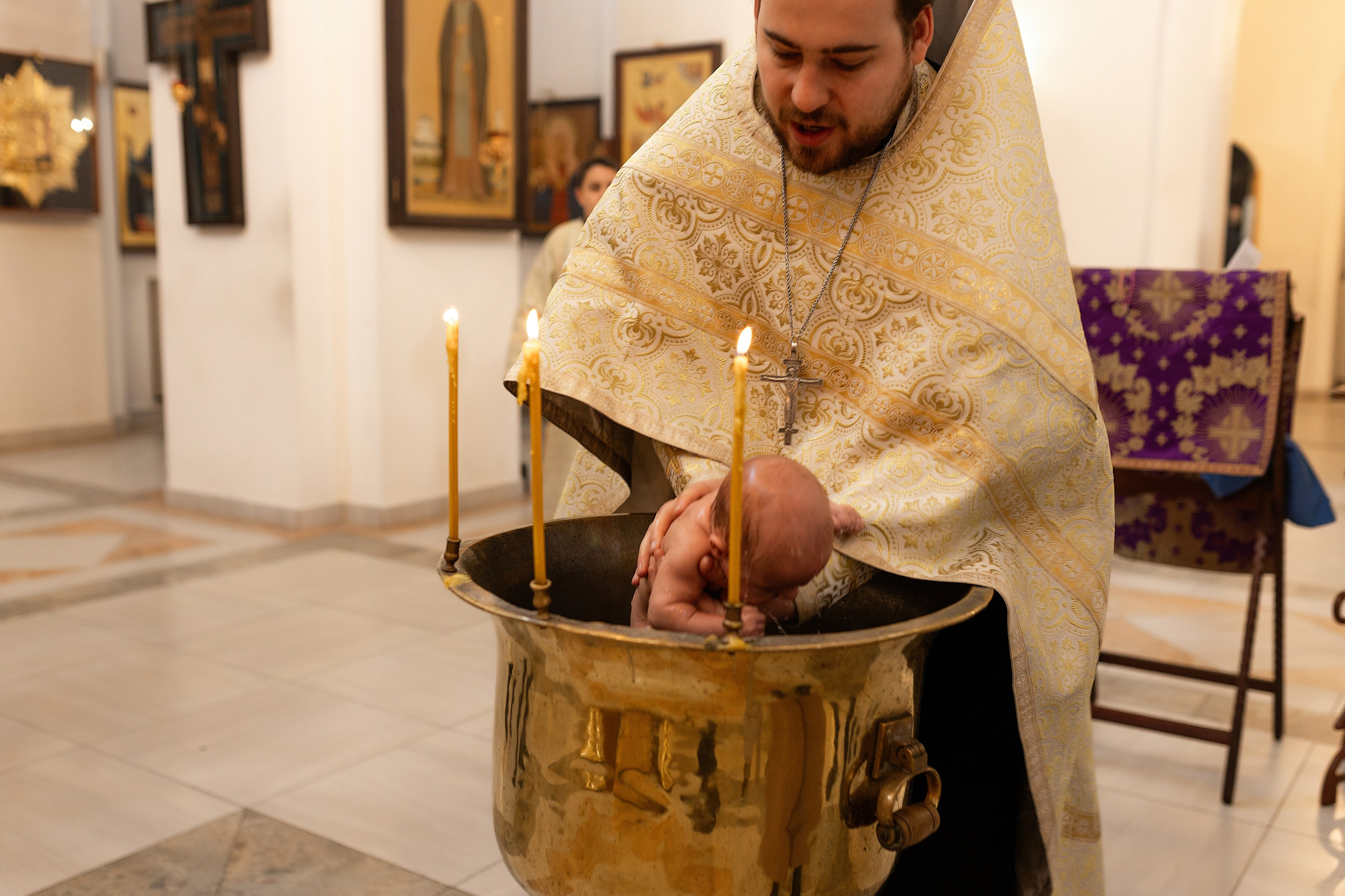 Таинство крещения Алисы. Фотограф в Железнодорожном и Балашихе