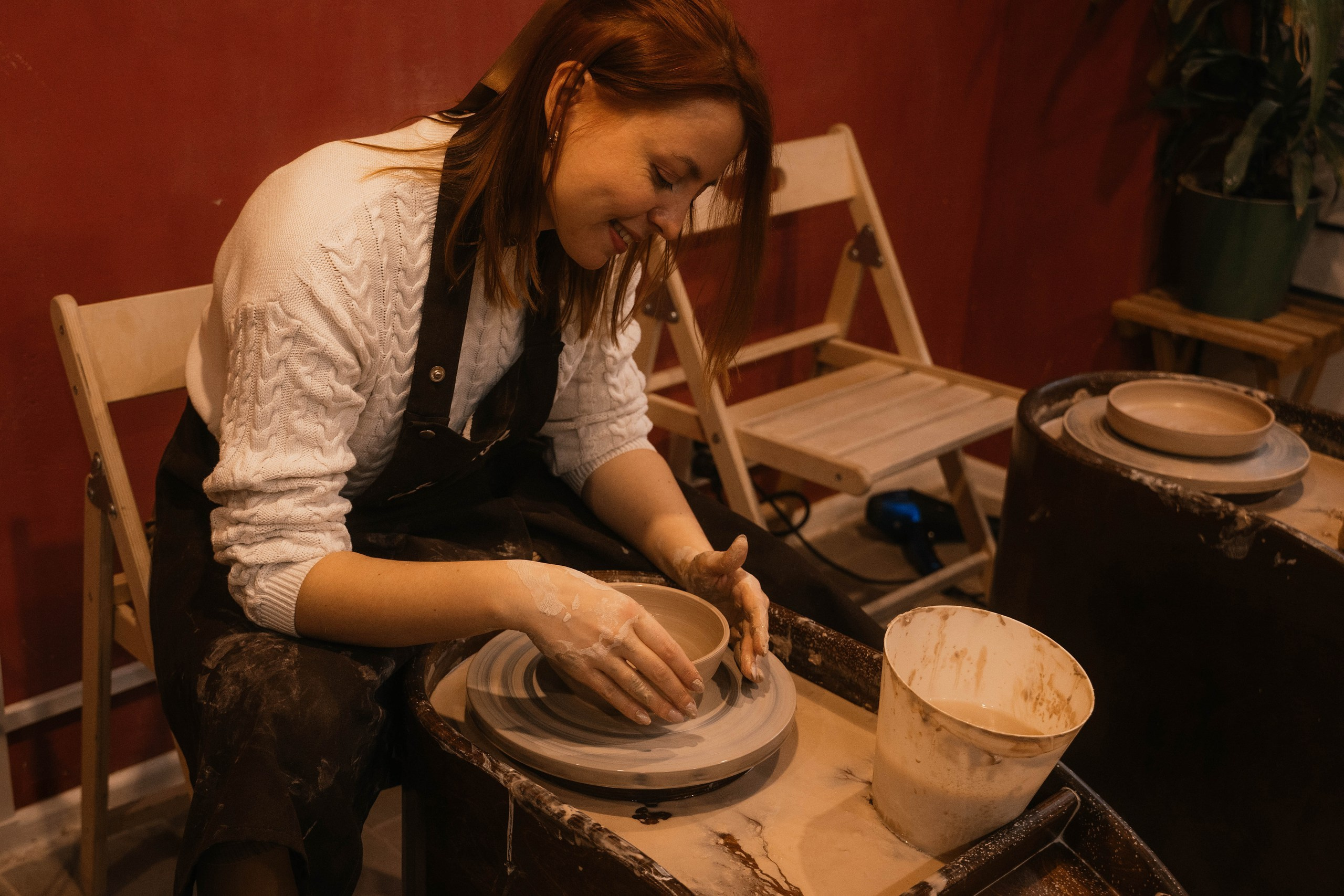 День рождения в гончарной мастерской. Свадебный, семейный фотограф в Рязани Лена Брант