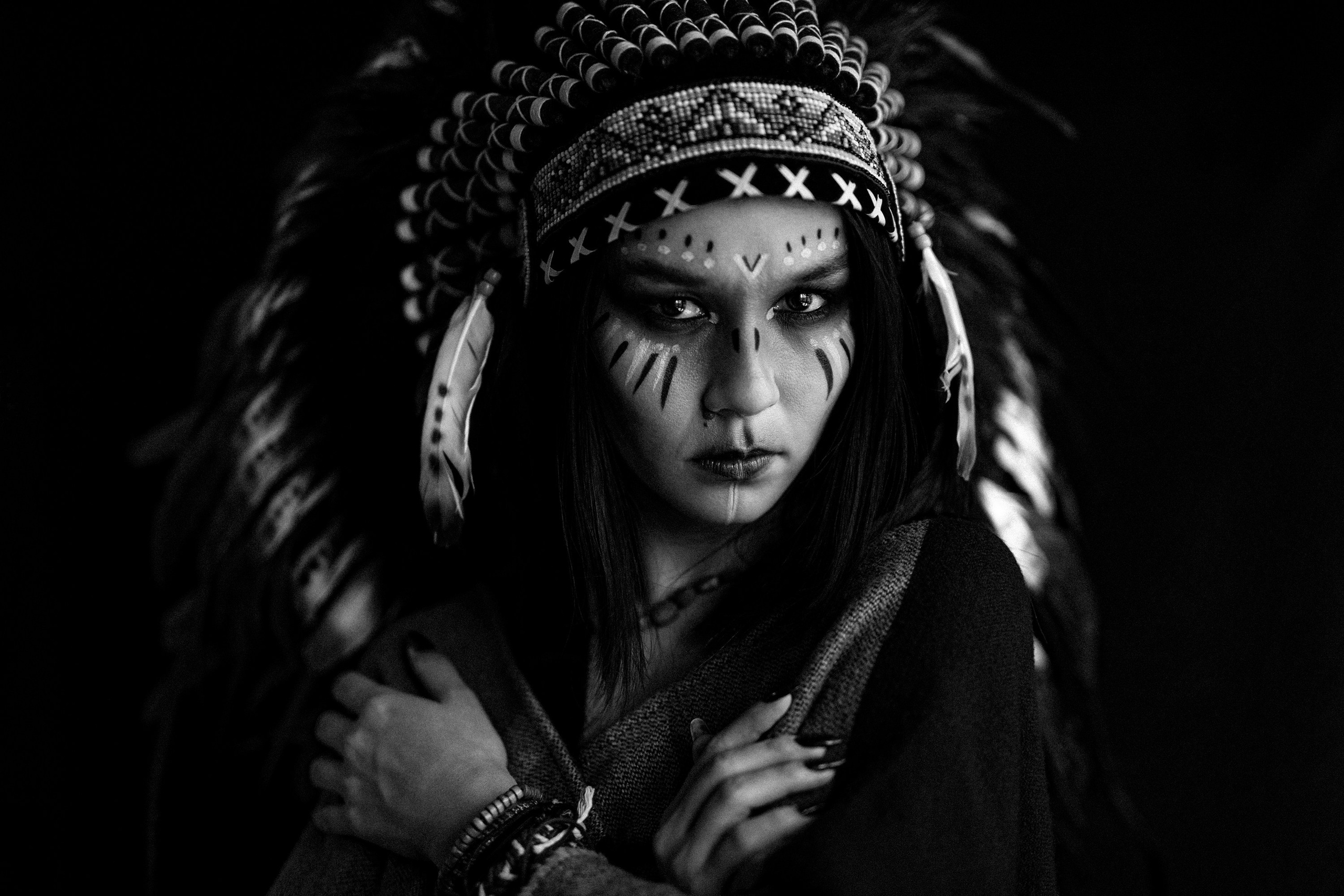 Татьяна в чёрно-белых тонах. Фотограф Андрей Серенков