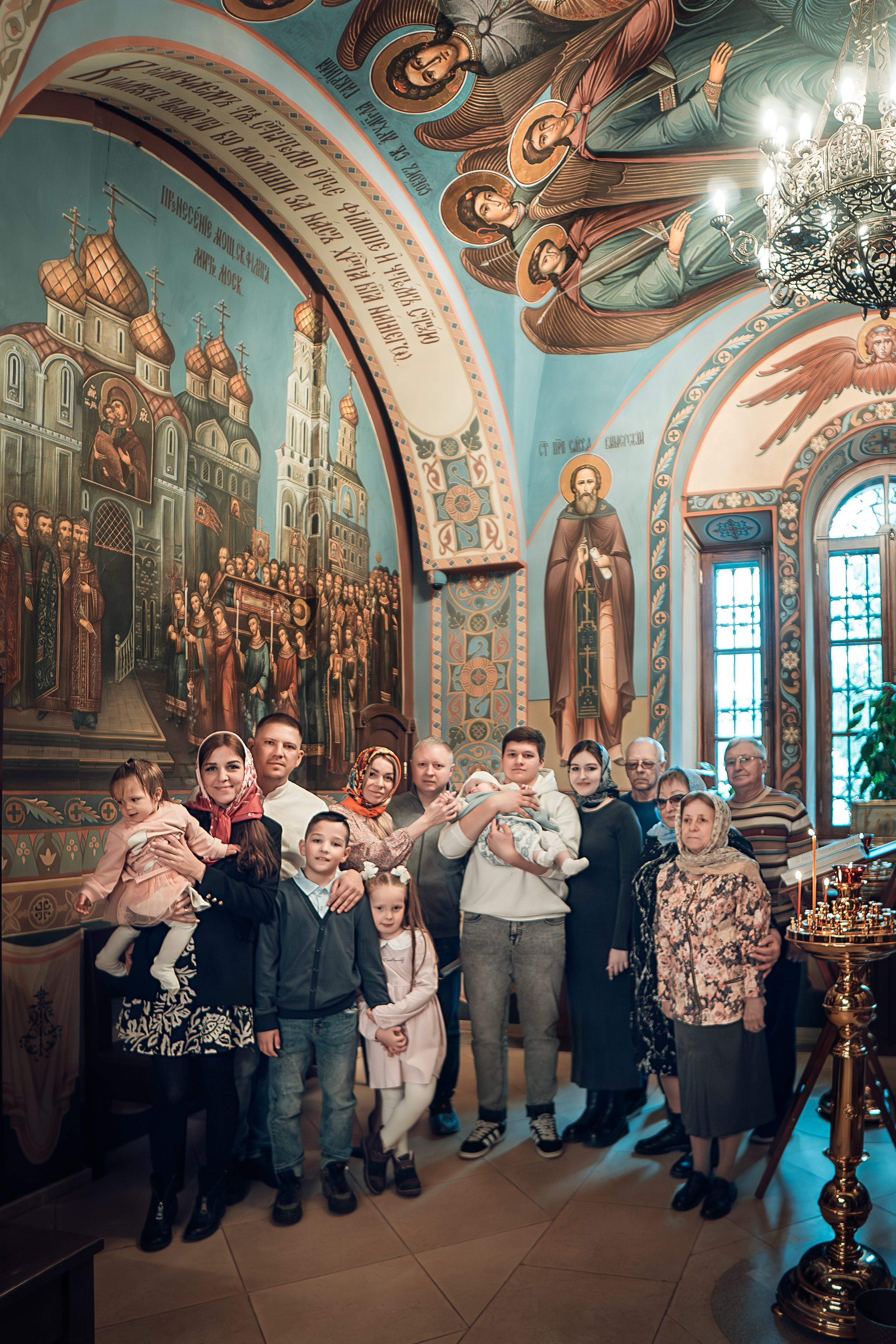 Таинство Крещения Артема, Ангелины и Адрианы