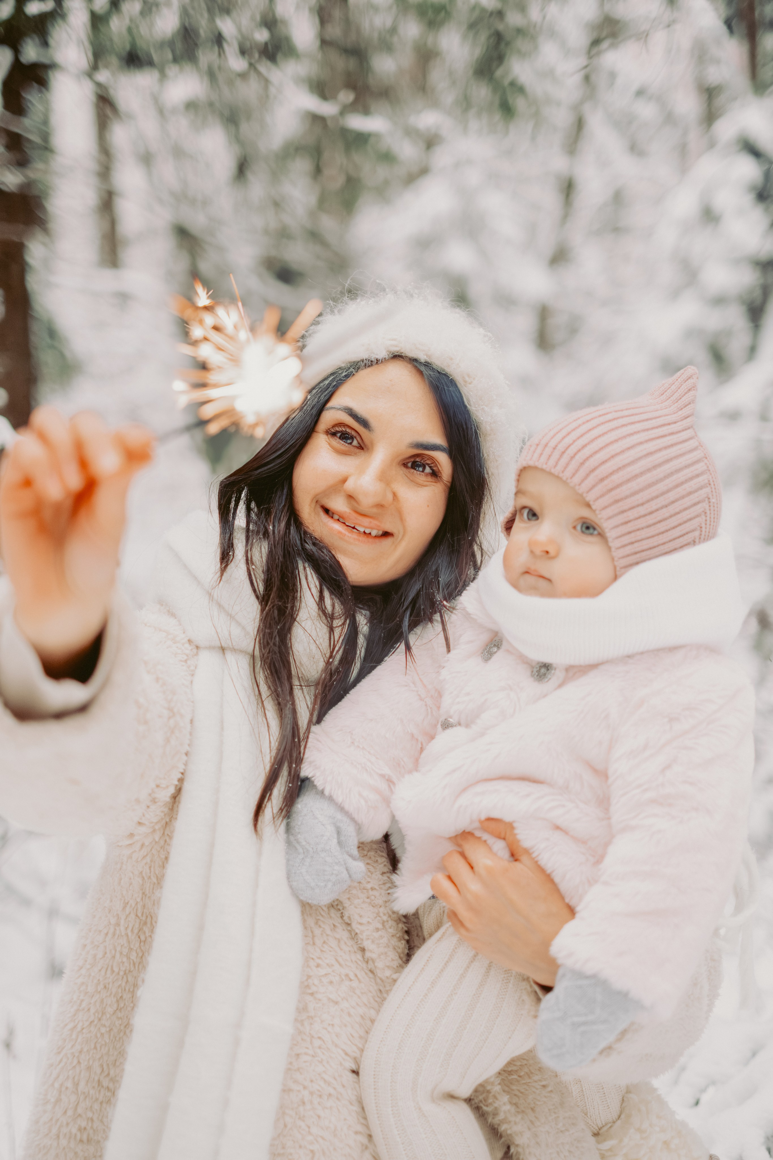 Зимняя история Яны, Леши, Мии и Фанты. Семейный и детский фотограф в Санкт-Петербурге