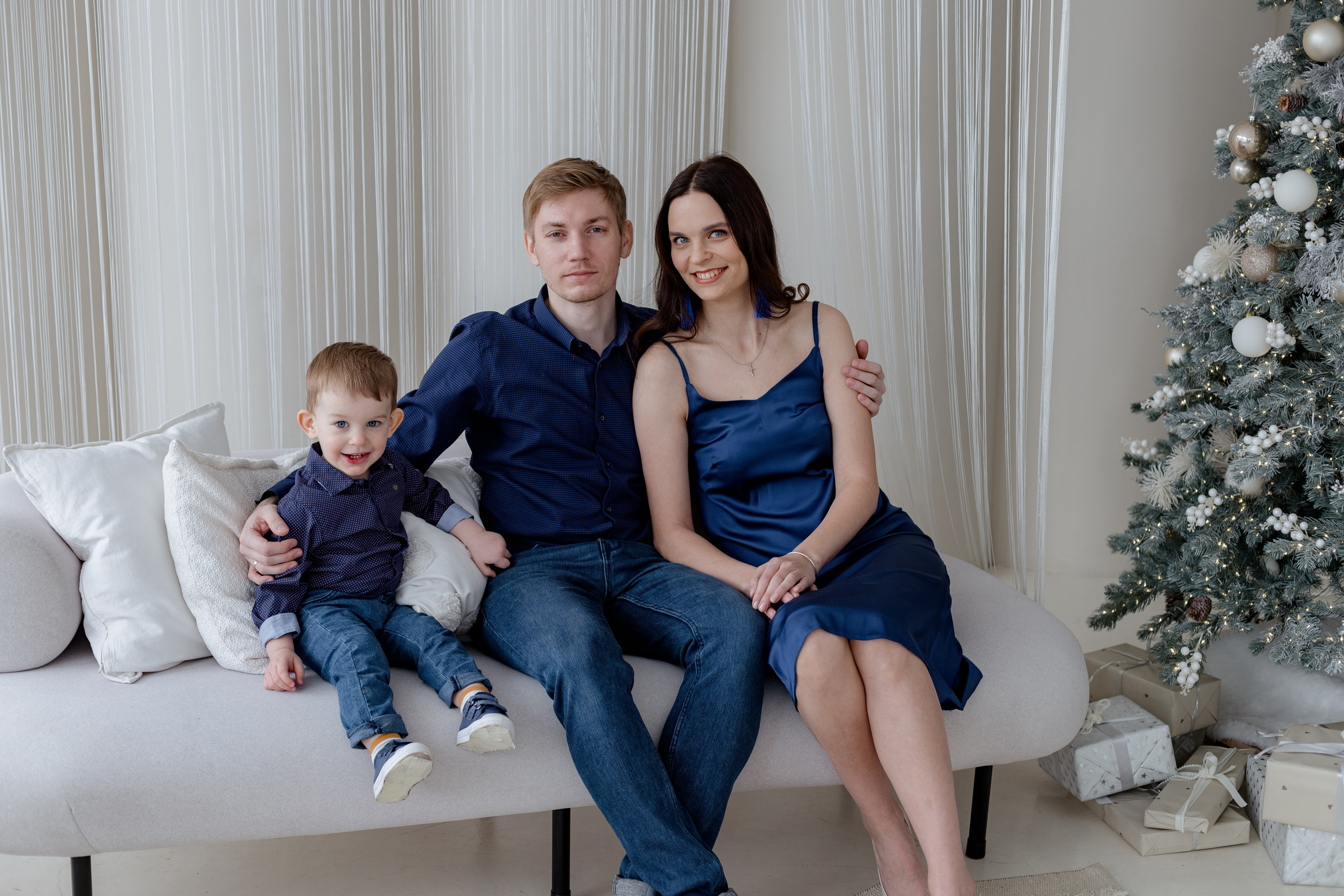 Семейная новогодняя фотосессия. Свадебный и семейный фотограф в Самаре Катя Боб