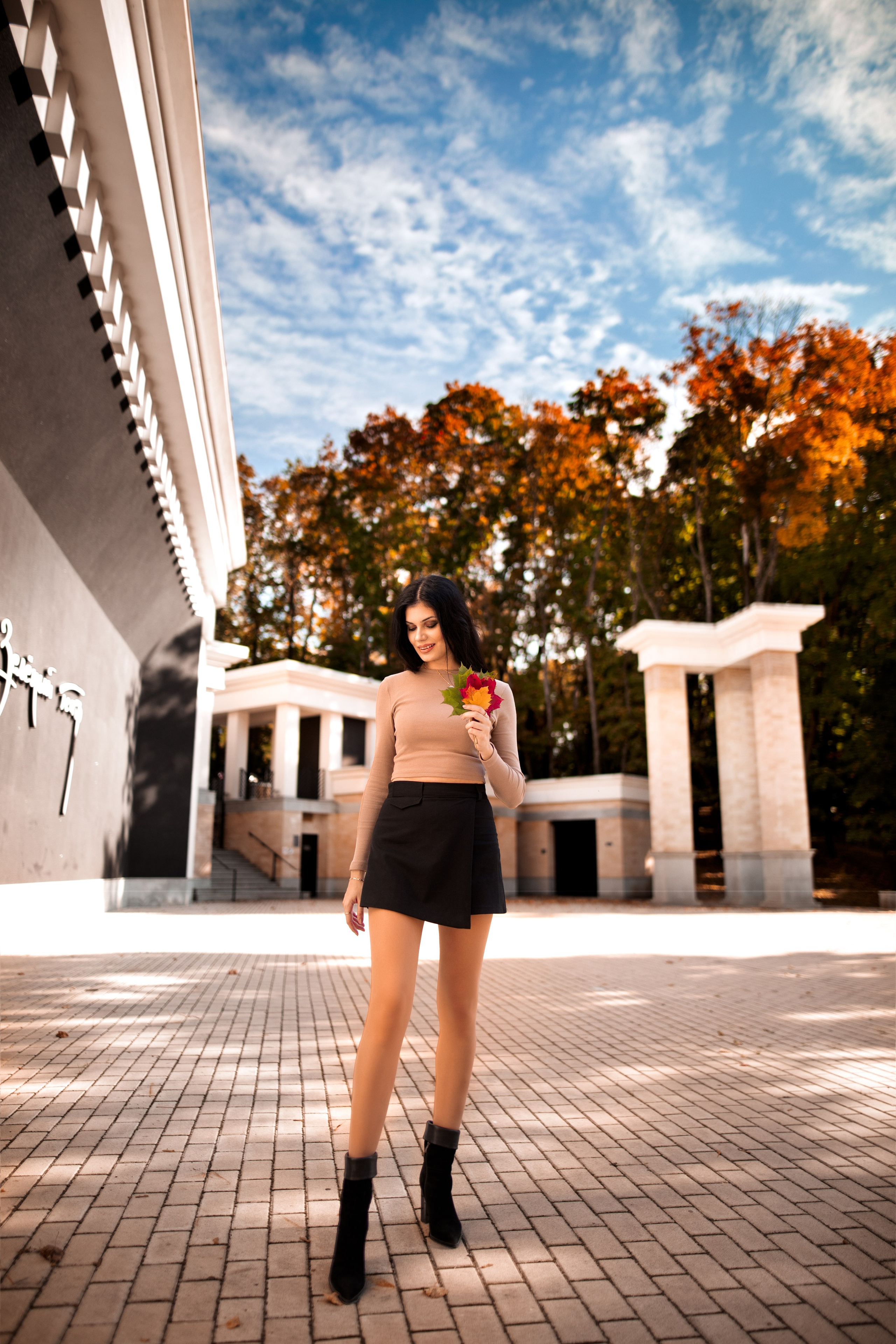 Осенняя съемка с Эльвирой в парке Воронежа