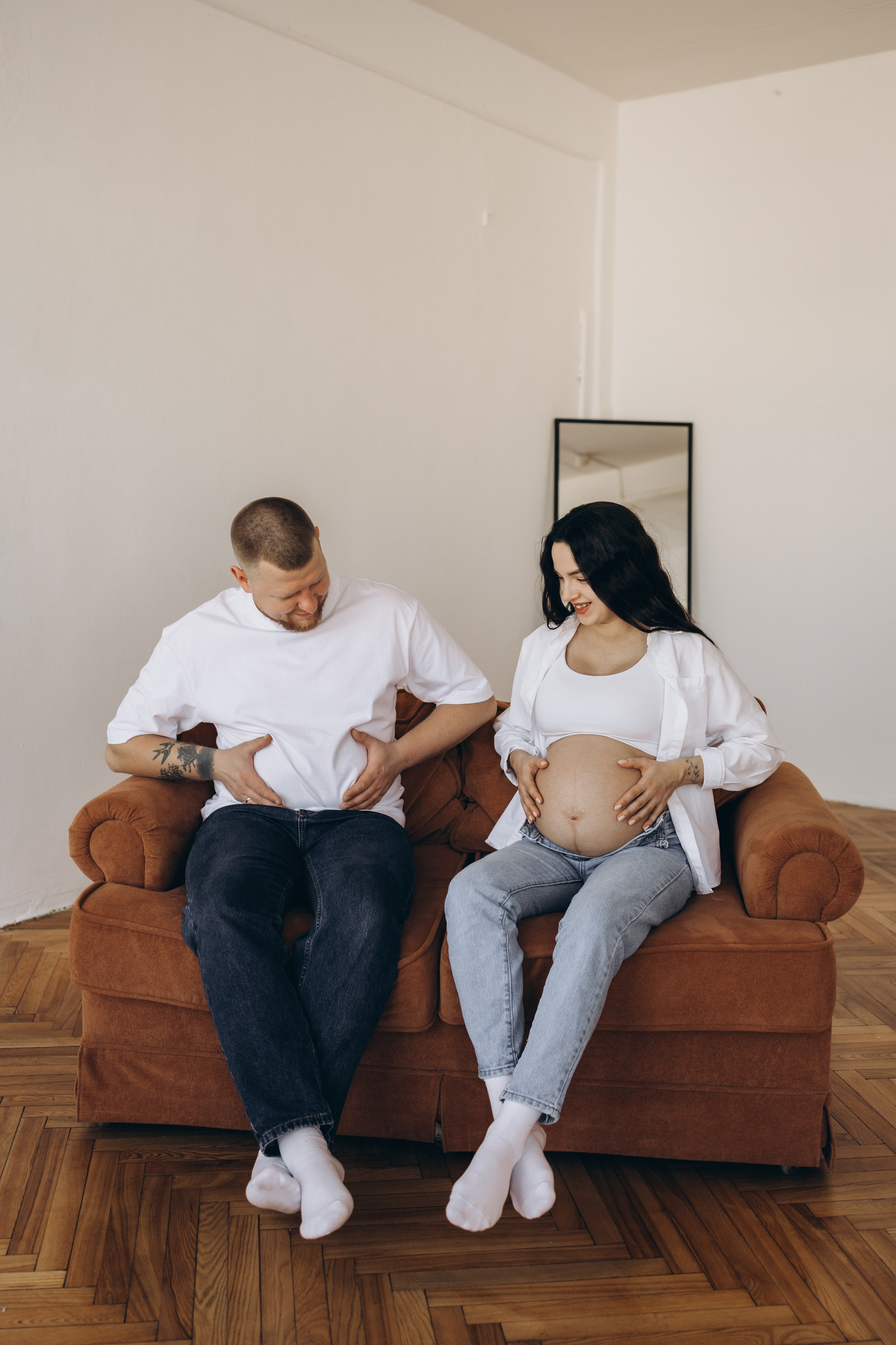 Фотосессия беременности в студии. Семейный фотограф в Минске — Алина Тиханович