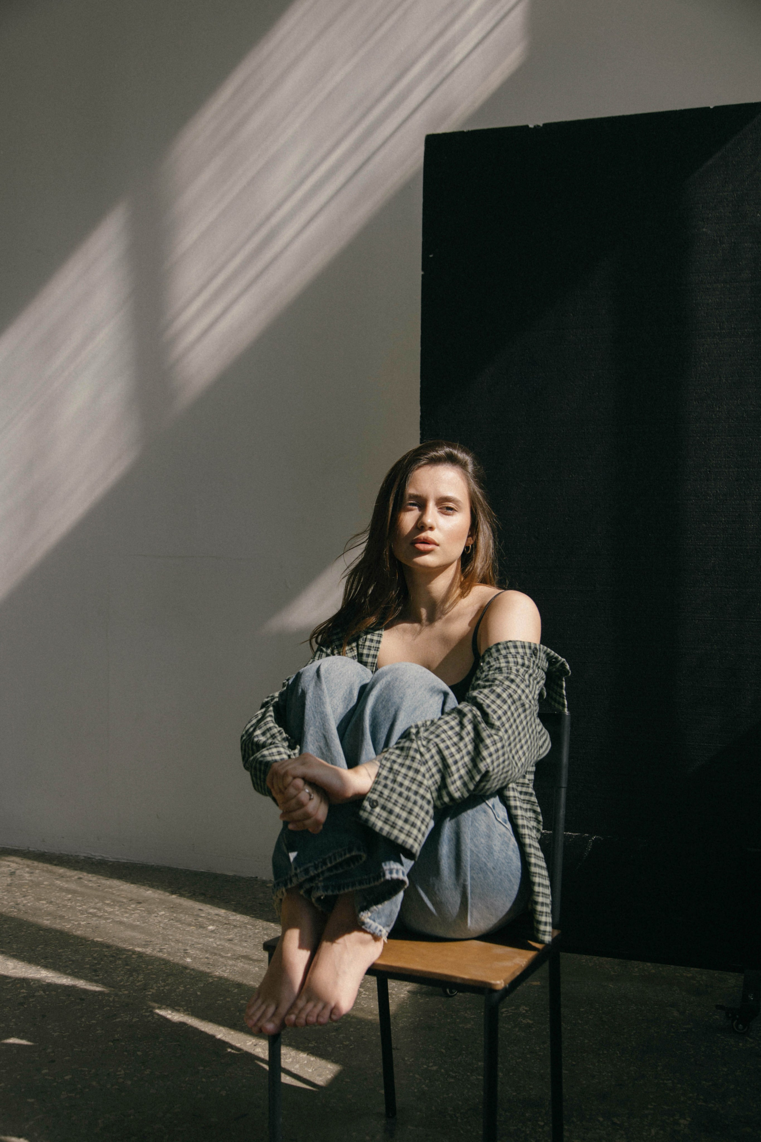 Ксюша. Минимализм, портреты в студии. Фотограф Ксения Третьякова, Санкт-Петербург