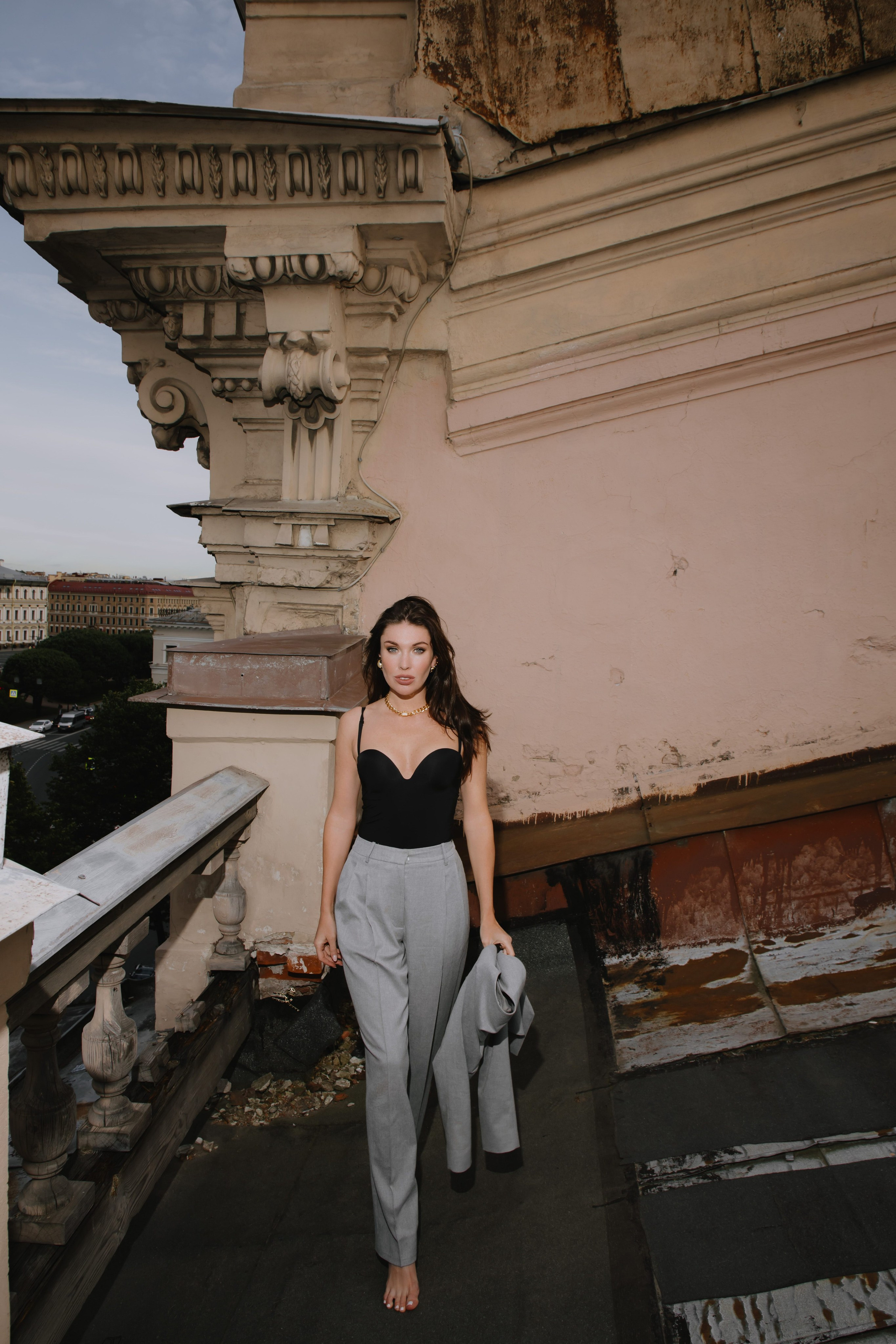 Вероника (съемка на крыше). Фотограф в Москве и Санкт-Петербурге Дарина