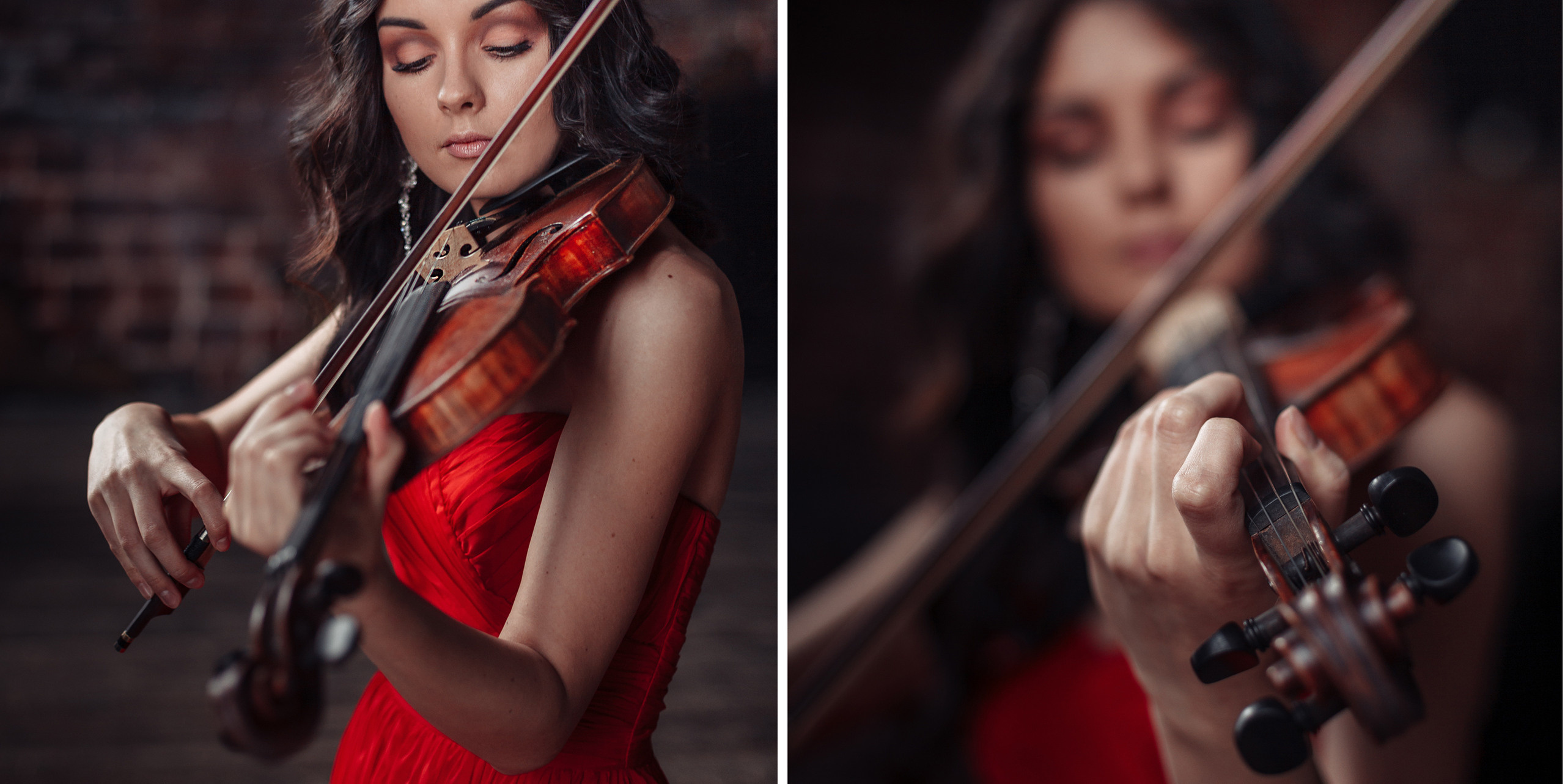 Фотосессия скрипачки со срипой в фотостудии Мосва. Свадебный фотограф Дмитрий Гладков