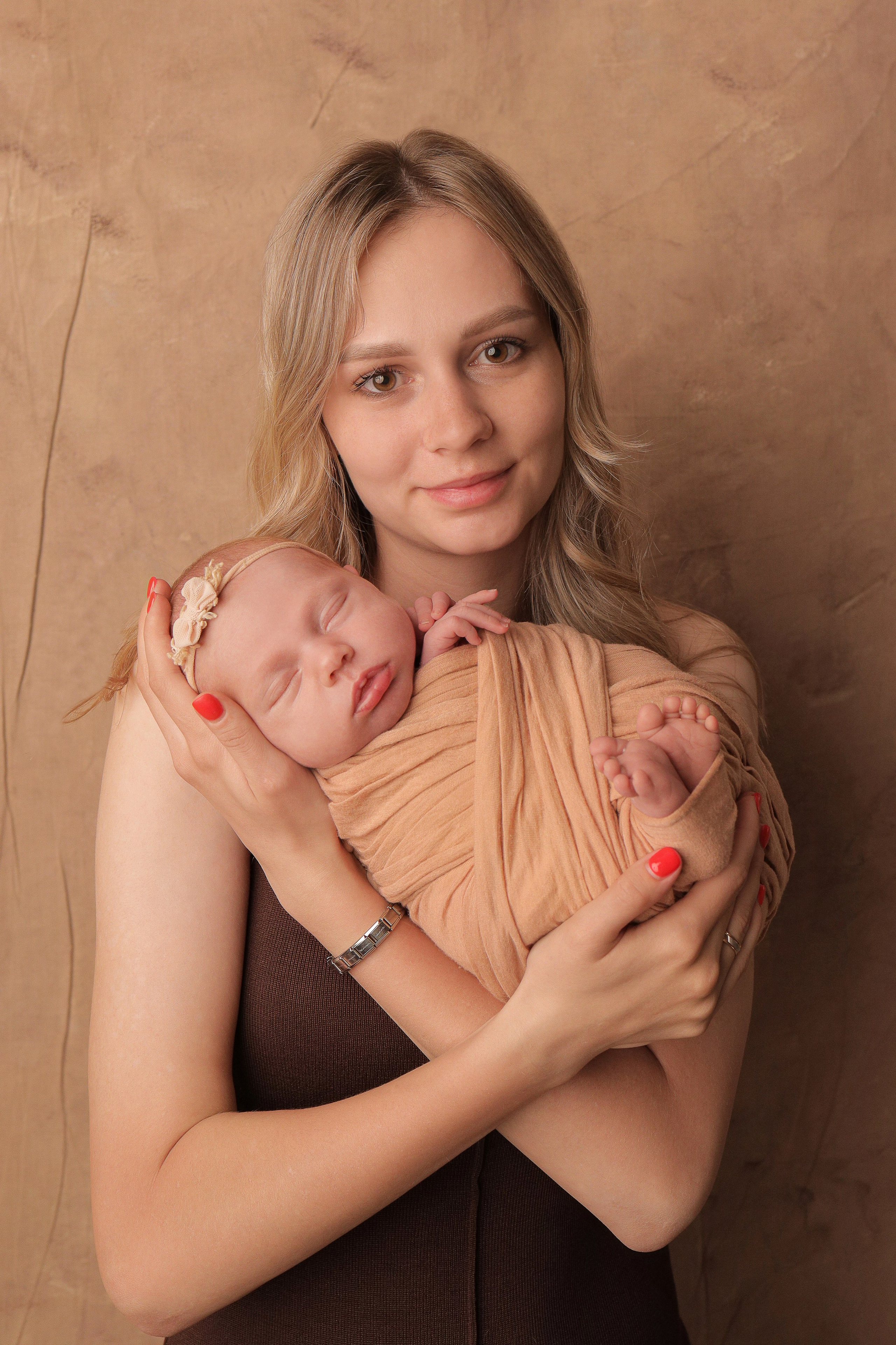 Машенька, 3 недели. Фотограф новорожденных в Новокузнецке Анна Горошникова