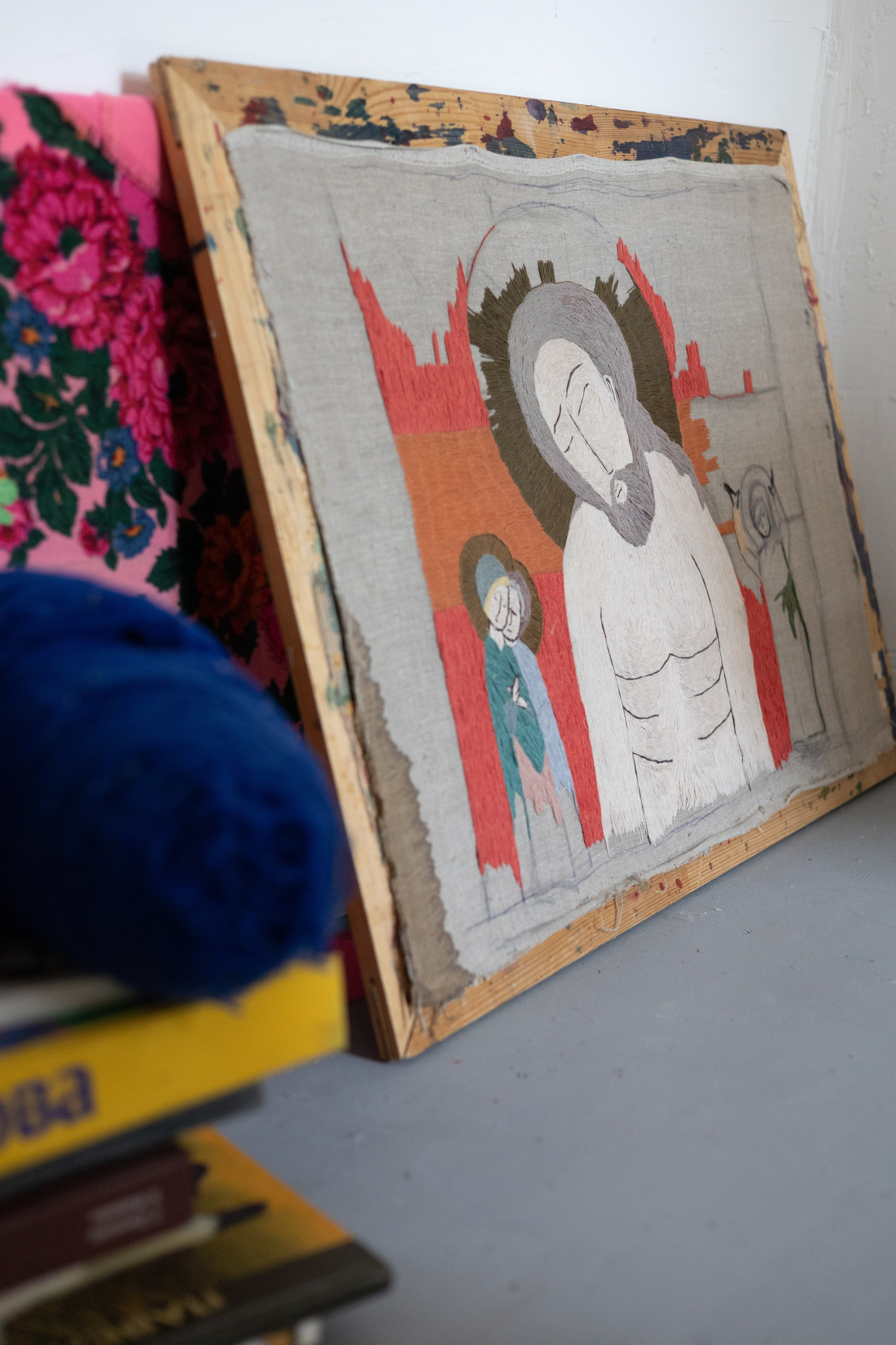 Вера и дети в мастерской. Портрет художника. Марина Лавинская Фотограф из Москвы