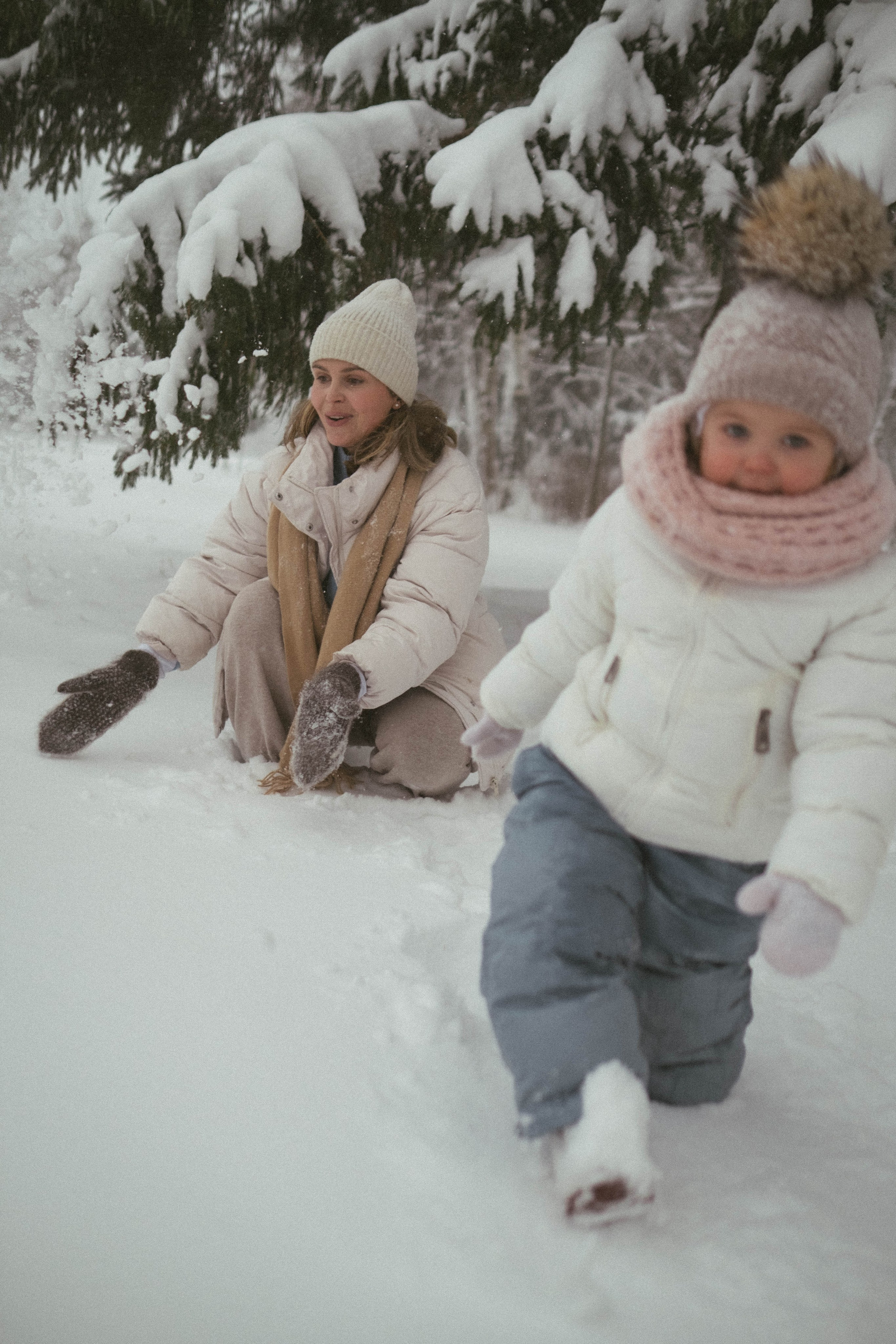 Зимняя прогулка Маргариты и Мариночки. Семейный фотограф в Санкт-Петербурге Дарья Косянчук