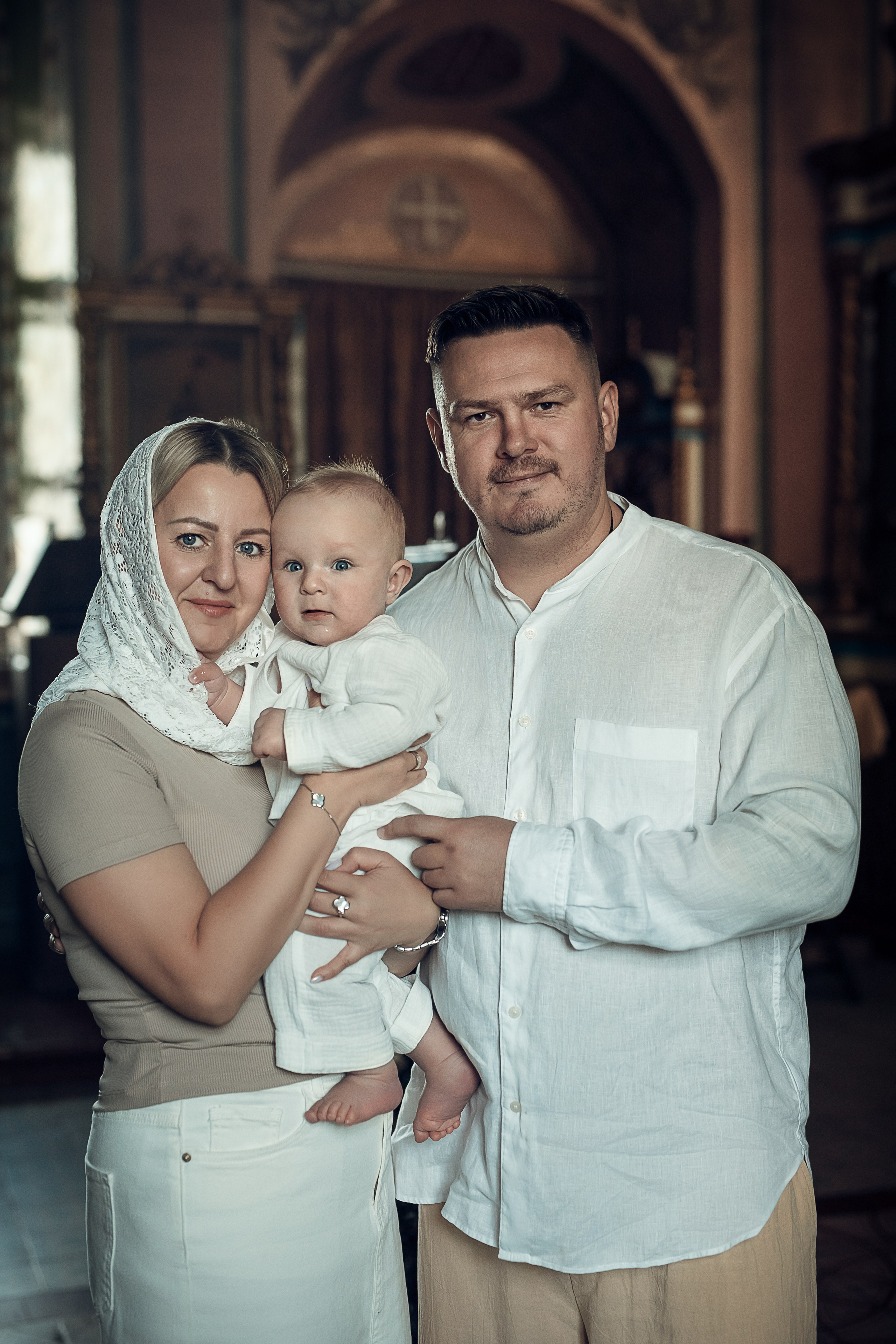 Фотосъемка крещения в храме села Домодедово