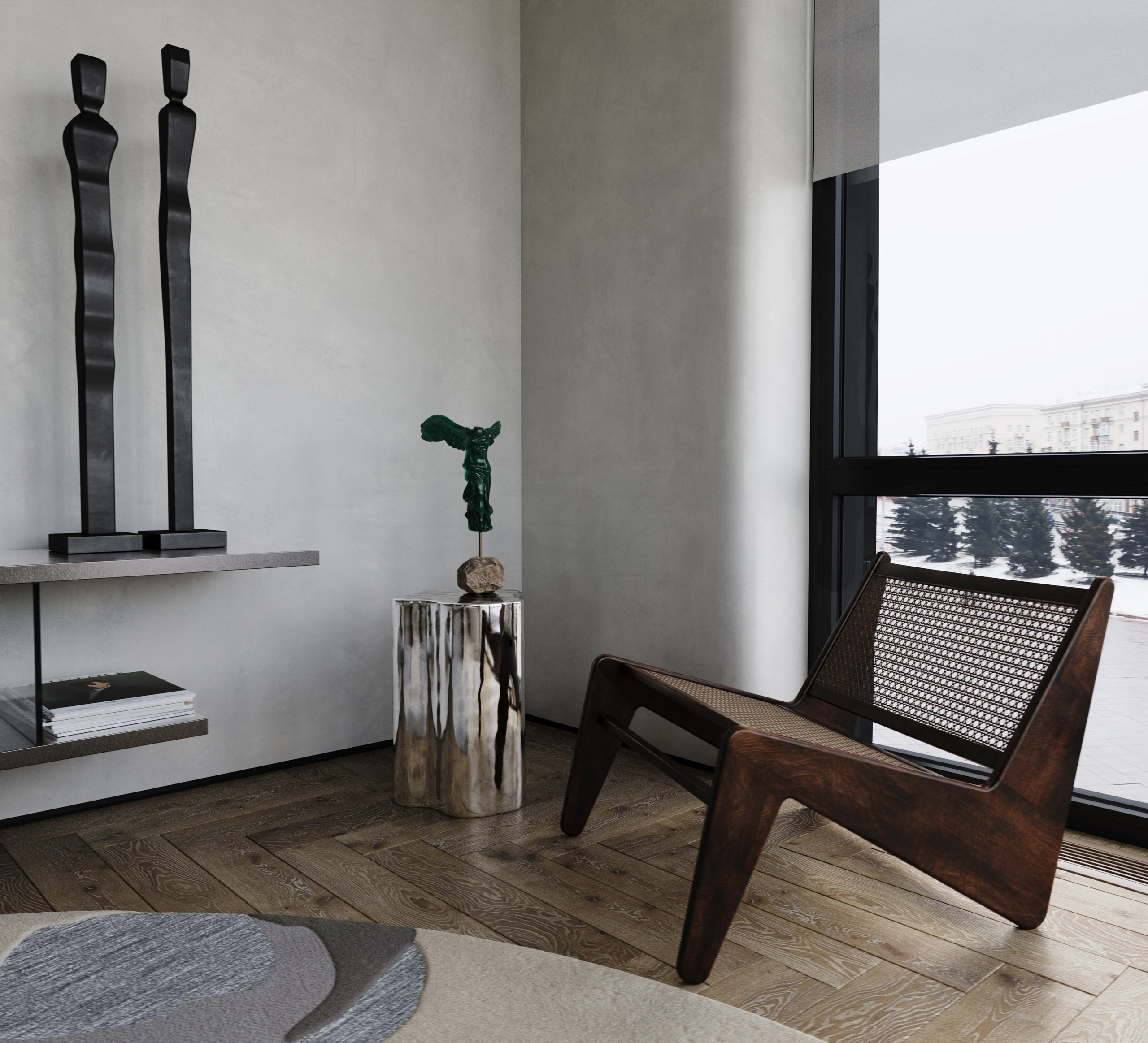 3D визуализация квартиры в клубном доме Шаляпин XV. 3D визуализация дизайна интерьера. 3D interior design visualizer