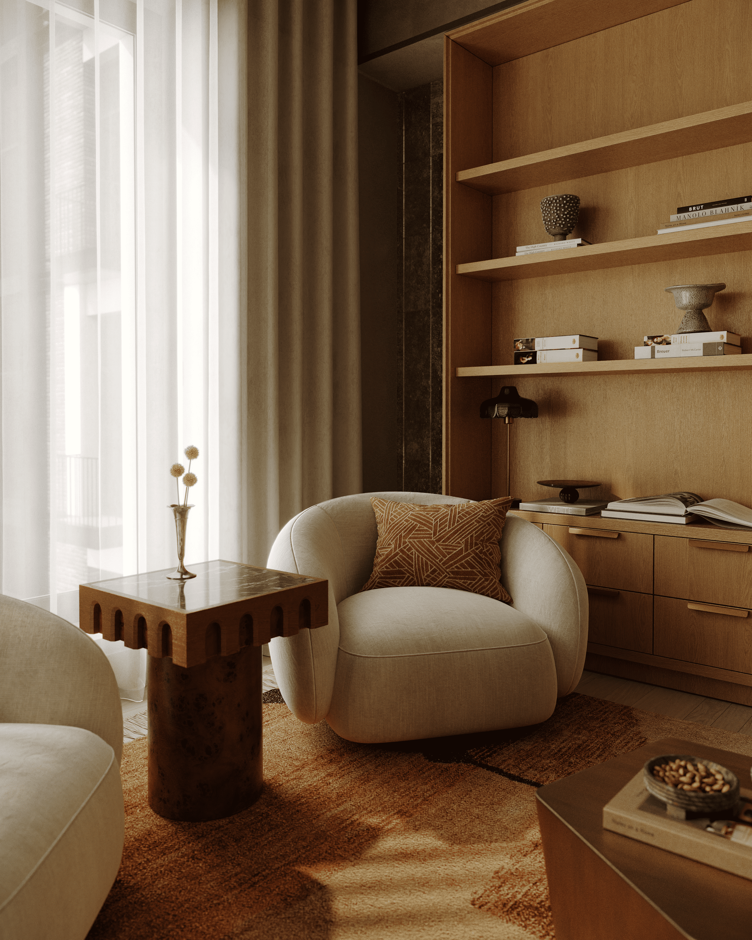 ЖК САДОВЫЕ КВАРТАЛЫ. 3D визуализация дизайна интерьера. 3D interior design visualizer