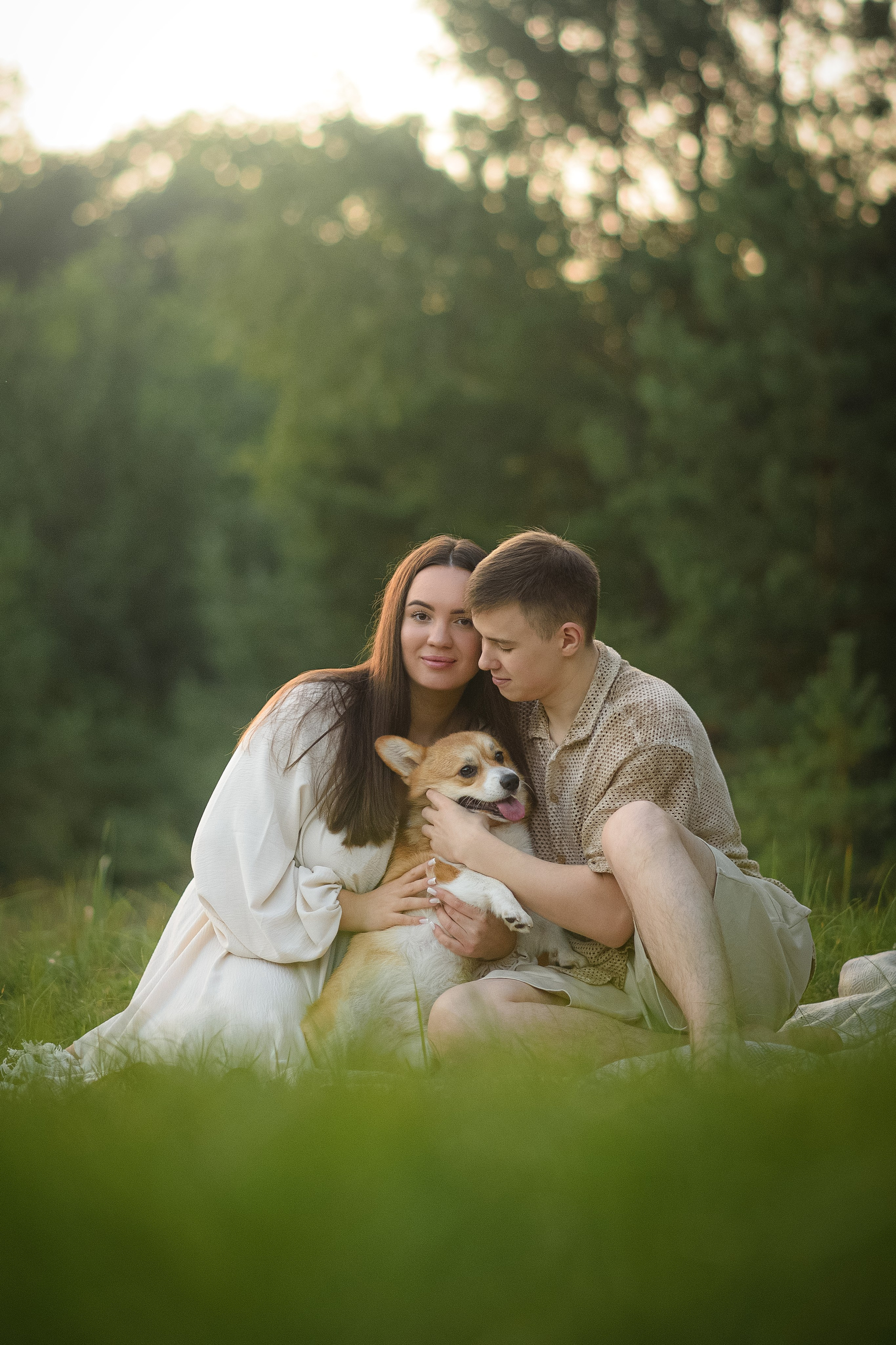 Саша, Оксана и Барни — 25.08.2024. Фотограф — Анималист | Анна Абрамова