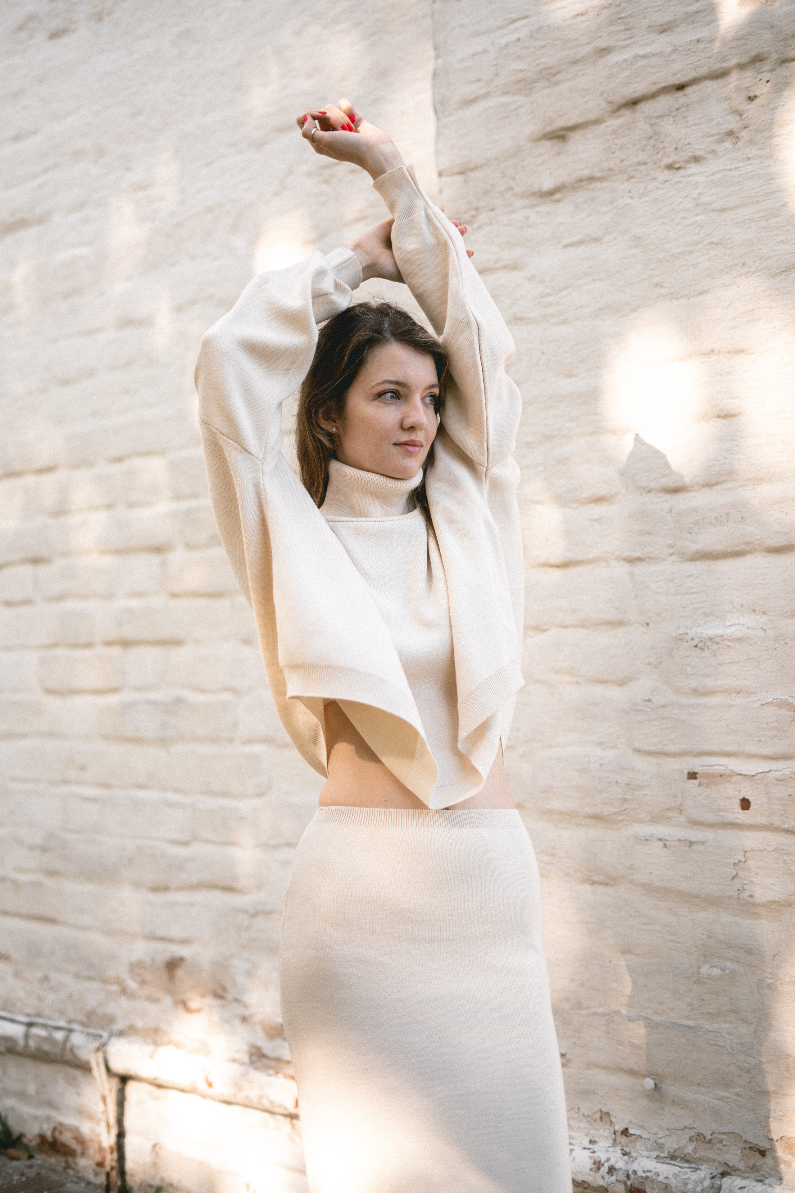 photo shoot in white