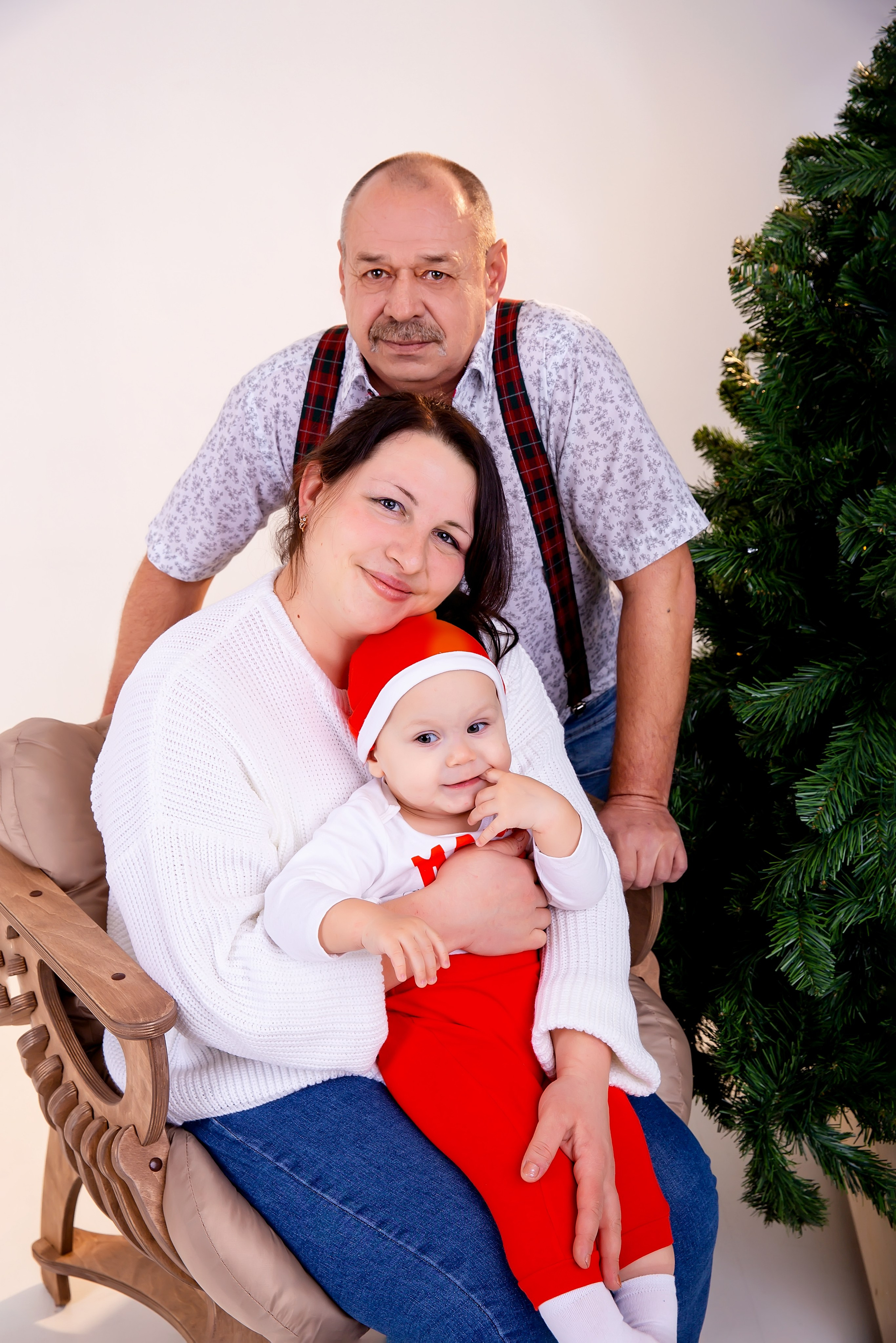 Новогодняя семьей. Школьный и детский фотограф Старожилово