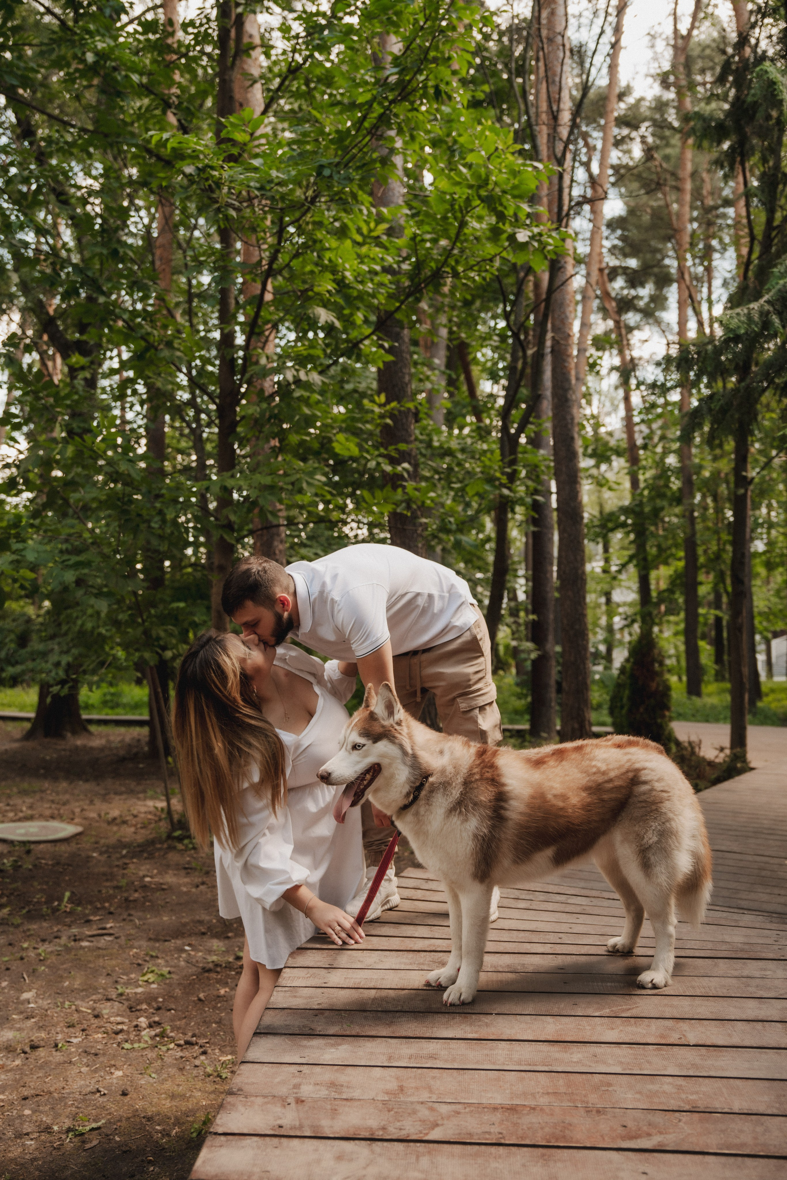 Дарья ♡ Максим ✧ Чоки — История любви, когда в семье есть хаски. Свадебный и портретный фотограф в Москве, Светлана Янковая