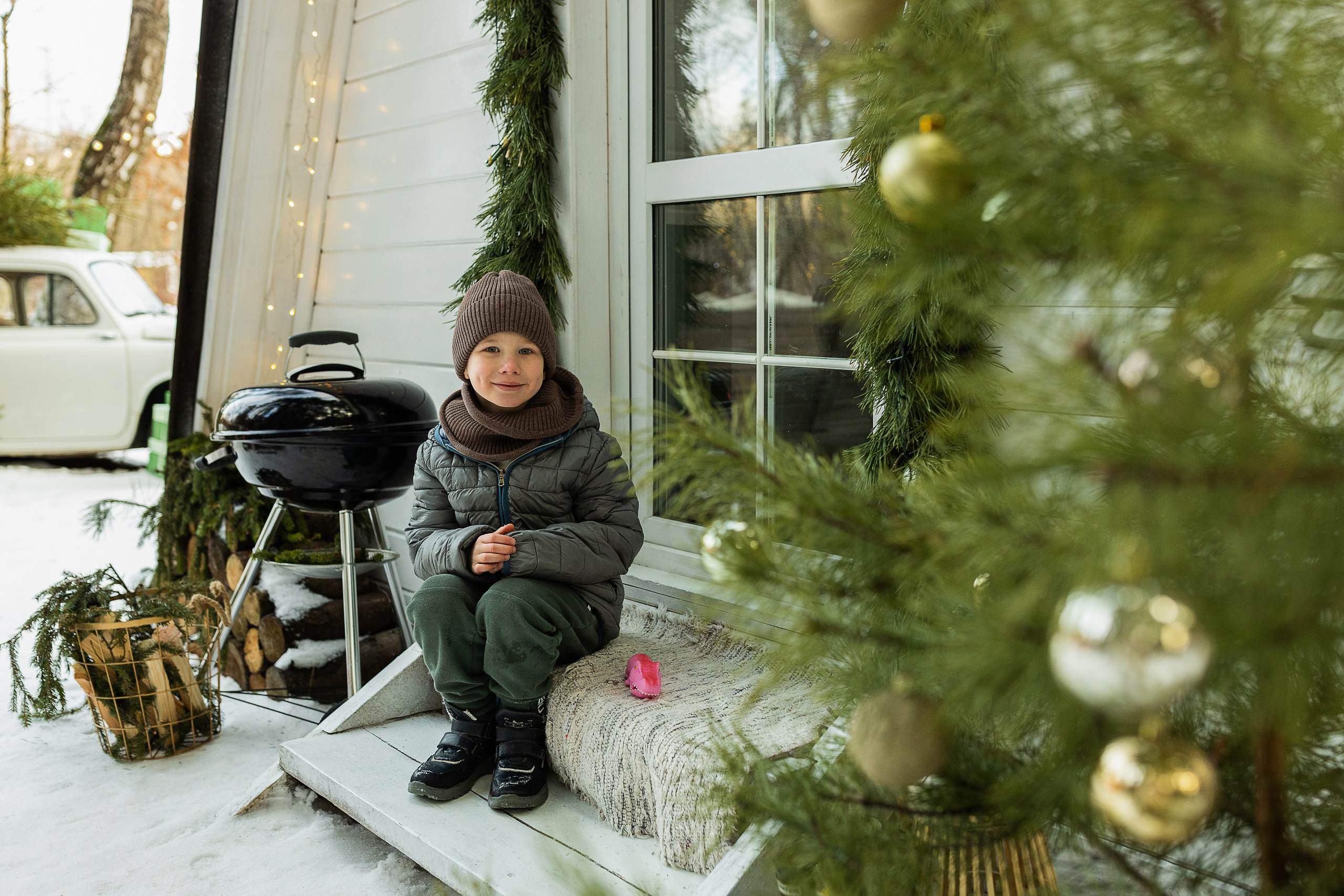 Зима в Кантри Хаус (загородная локация). Семейный и детский фотограф в Москве Олеся Маркина