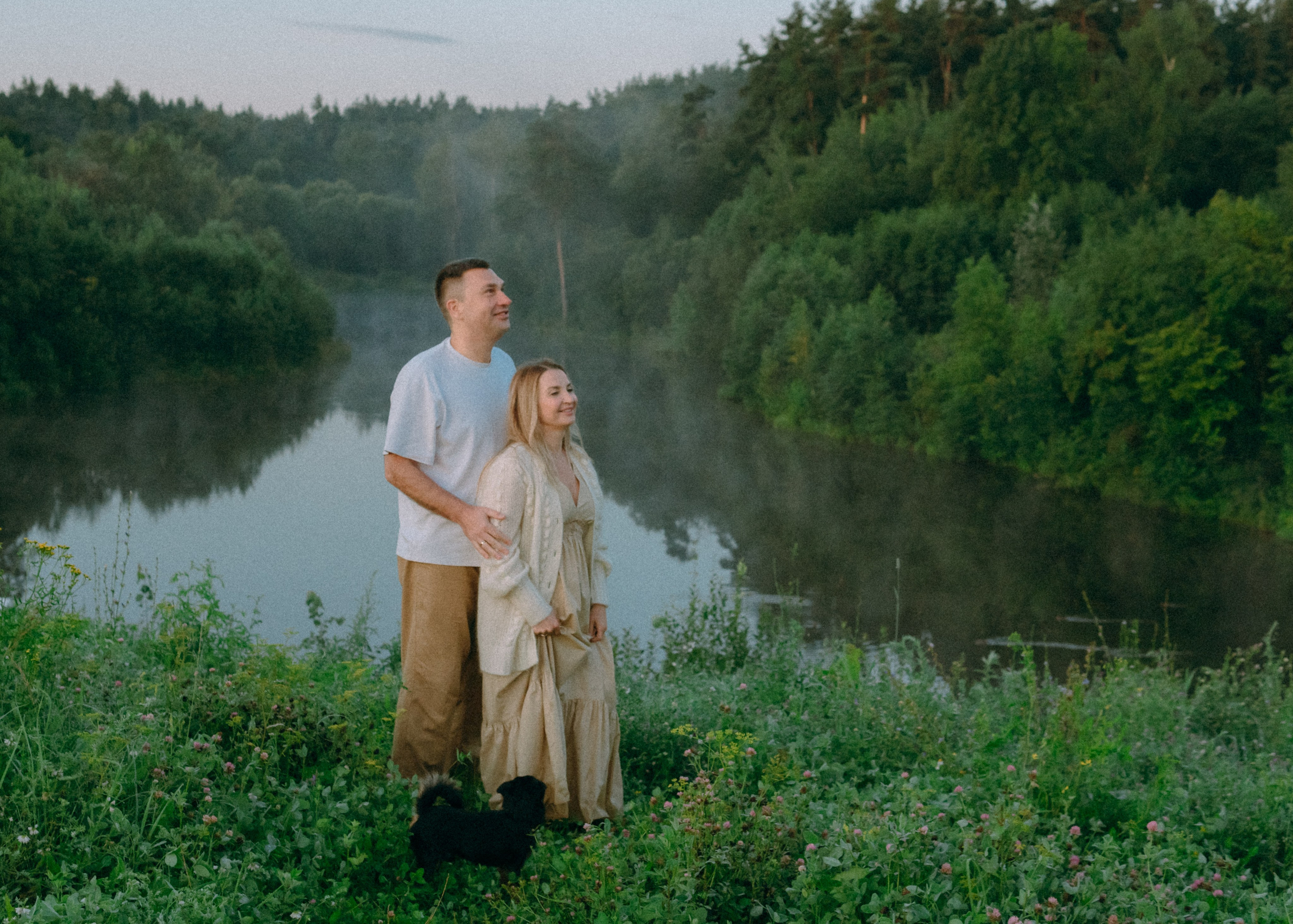 Оксана, Кирилл и Кеша. Фотограф-анималист Ксения Воробьева, Москва