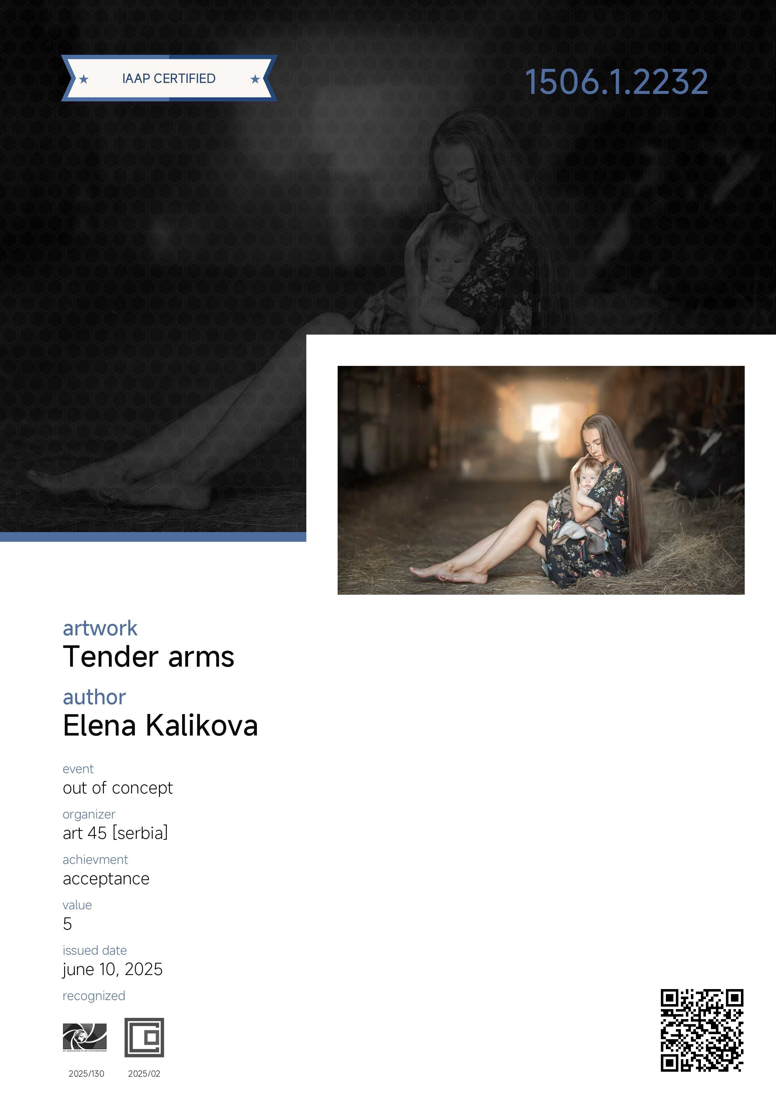 Дипломы и Награды. Семейный и детский фотограф в Екатеринбурге Каликова Елена