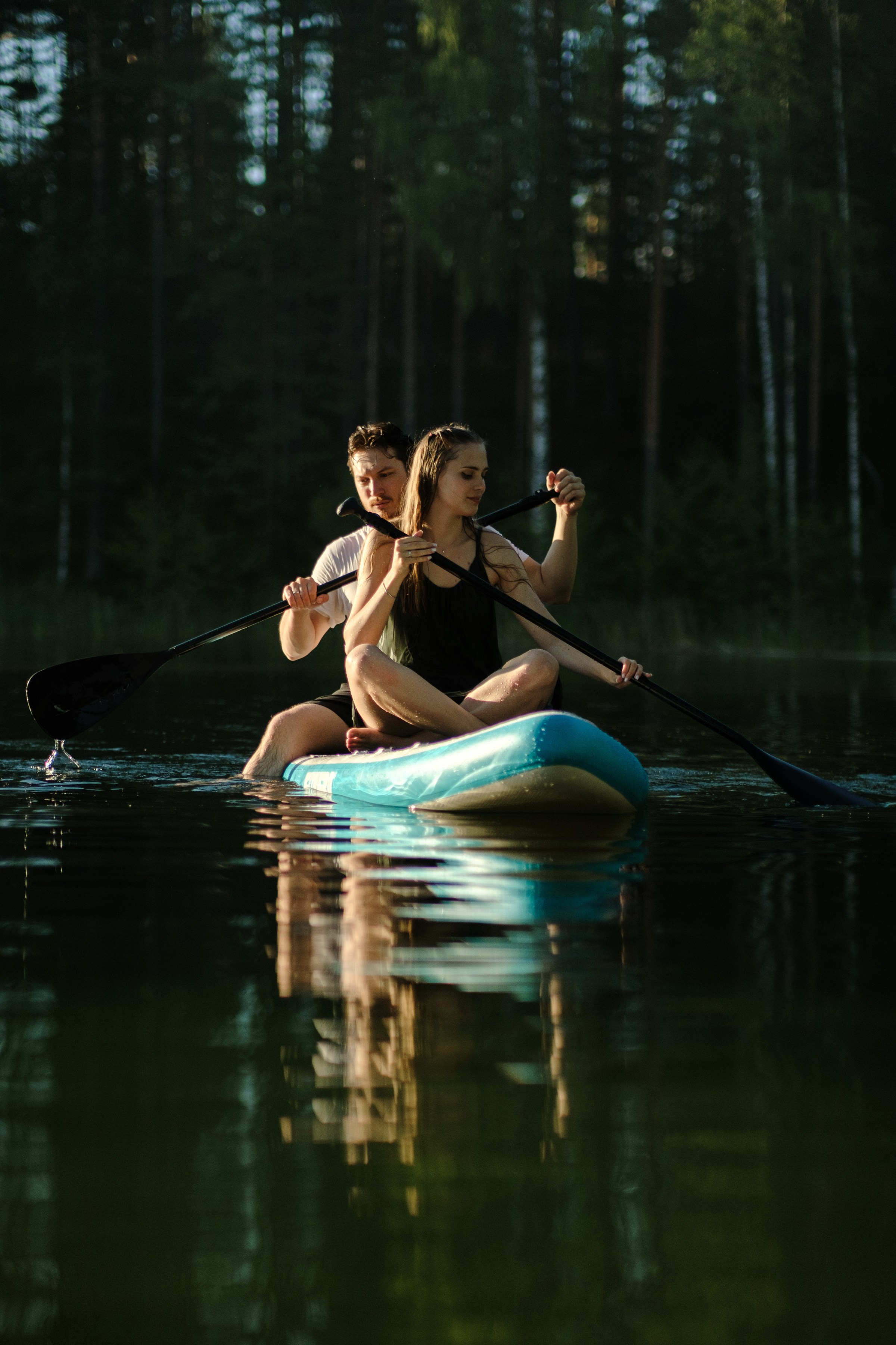 Петя и Лина, на сапах. Интерьерный фотограф и видеограф в Санкт-Петербурге Вадим Балбашевский