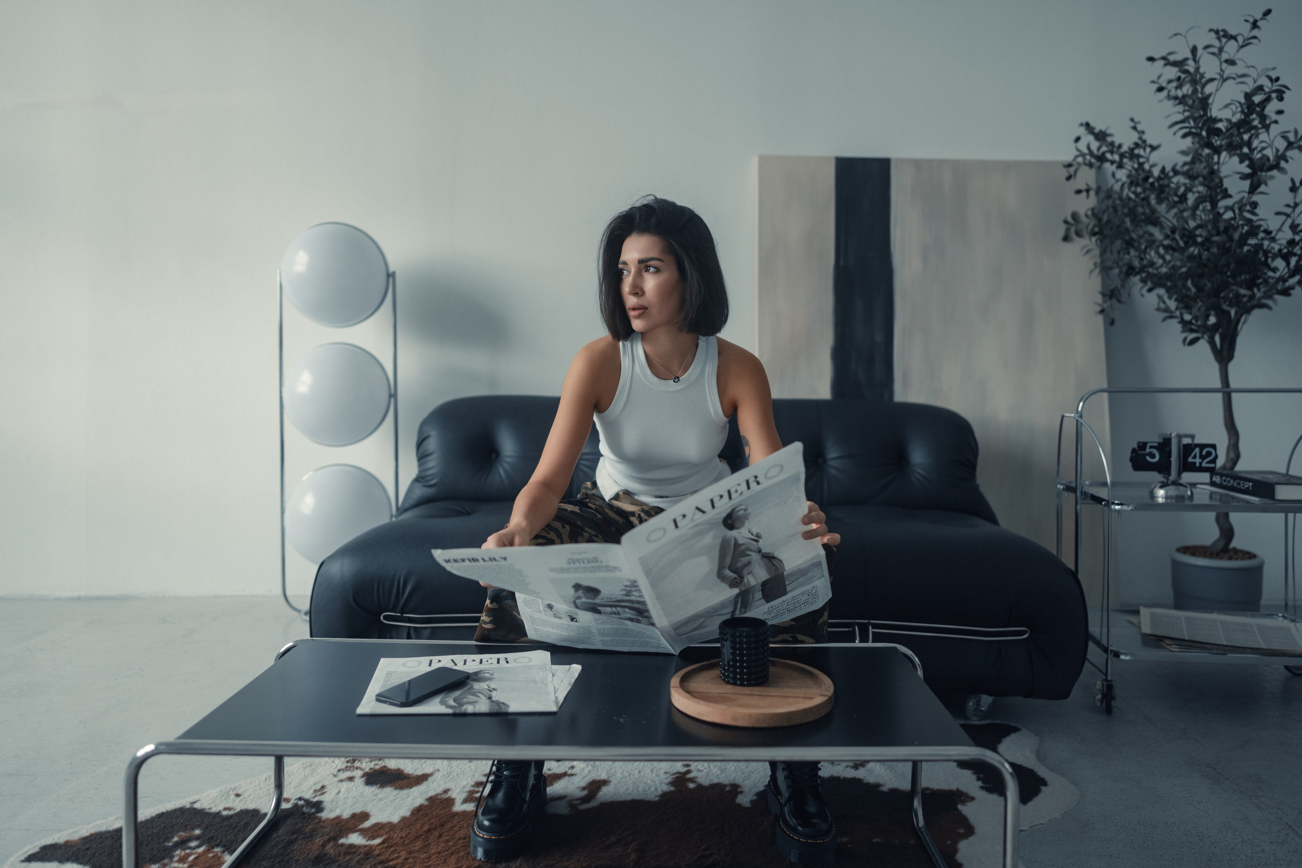 Portrait photo shoot with Camilla at the Svet studio in Kazan